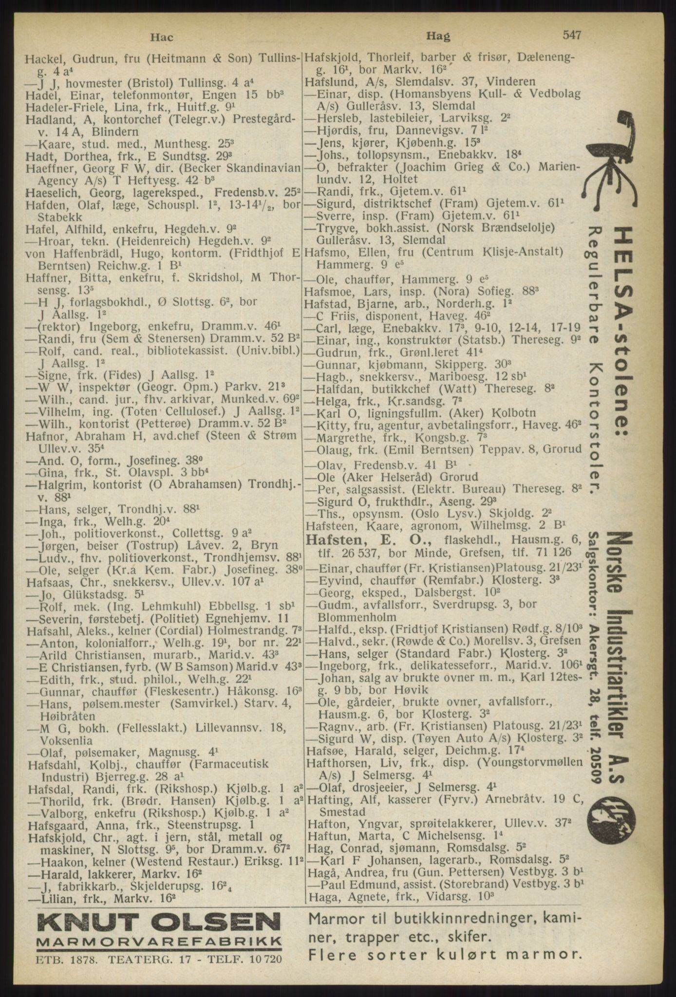 Kristiania/Oslo adressebok, PUBL/-, 1937, p. 547