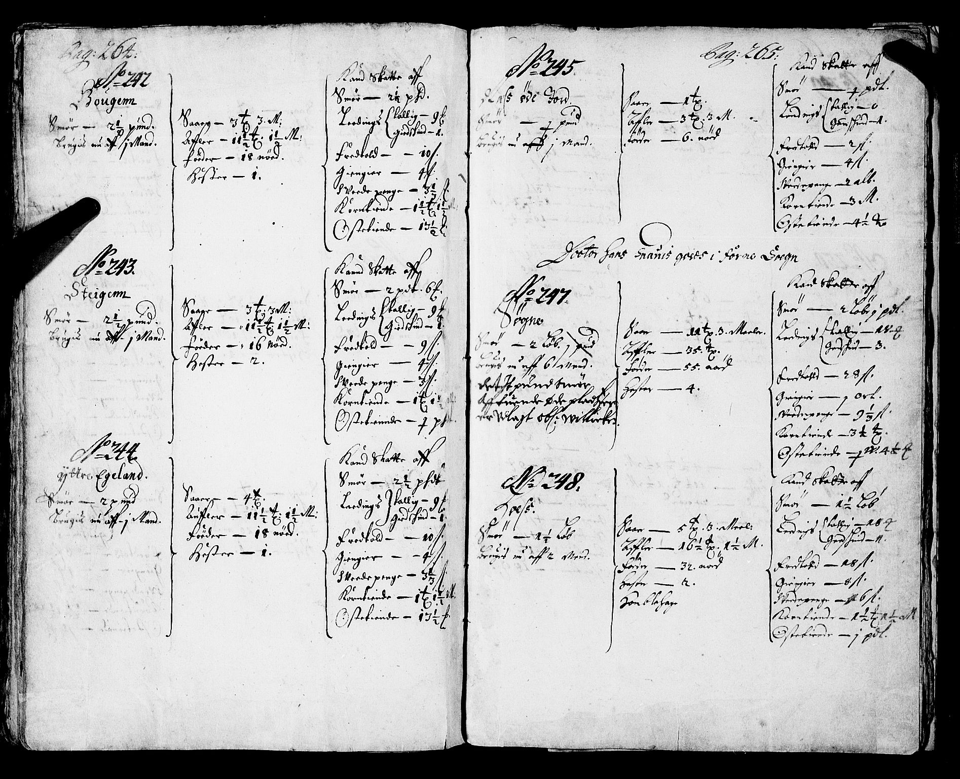 Rentekammeret inntil 1814, Realistisk ordnet avdeling, AV/RA-EA-4070/N/Nb/Nba/L0043: Sunnfjord fogderi, 1667, p. 264-265