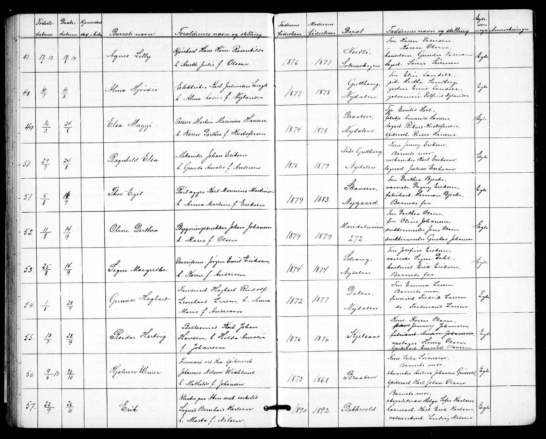 Vestre Aker prestekontor Kirkebøker, AV/SAO-A-10025/G/Gc/L0001: Parish register (copy) no. III 1, 1900-1913