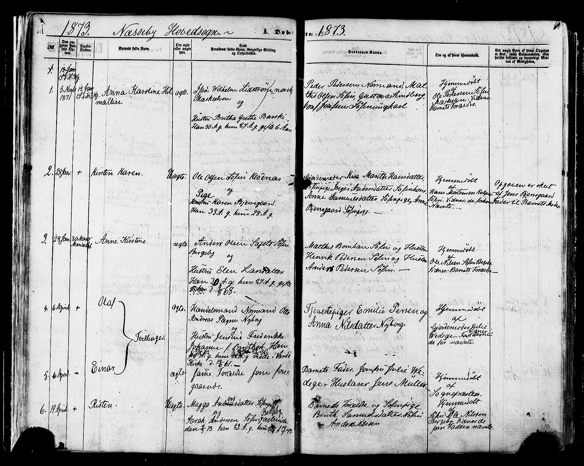 Nesseby sokneprestkontor, SATØ/S-1330/H/Ha/L0003kirke: Parish register (official) no. 3 /1, 1865-1876, p. 41