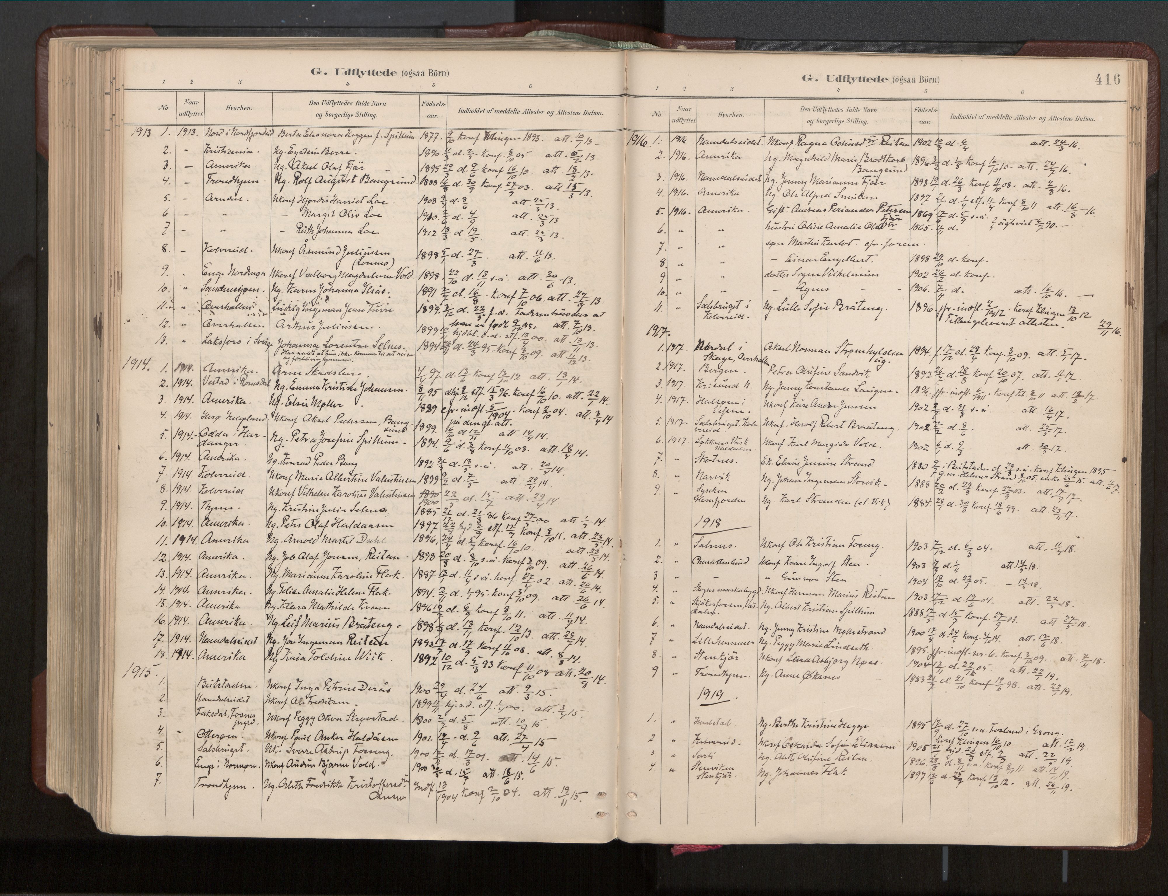 Ministerialprotokoller, klokkerbøker og fødselsregistre - Nord-Trøndelag, SAT/A-1458/770/L0589: Parish register (official) no. 770A03, 1887-1929, p. 416