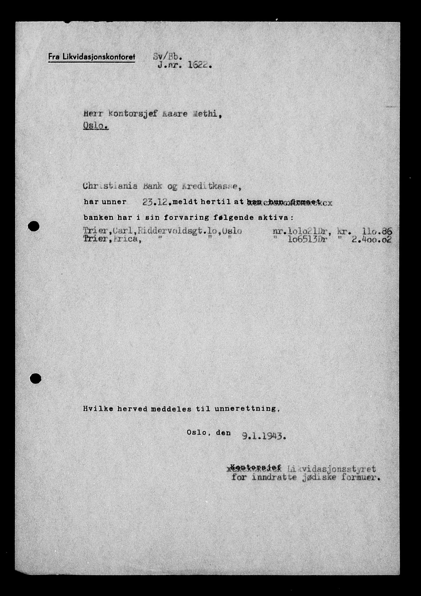 Justisdepartementet, Tilbakeføringskontoret for inndratte formuer, AV/RA-S-1564/H/Hc/Hcc/L0984: --, 1945-1947, p. 424