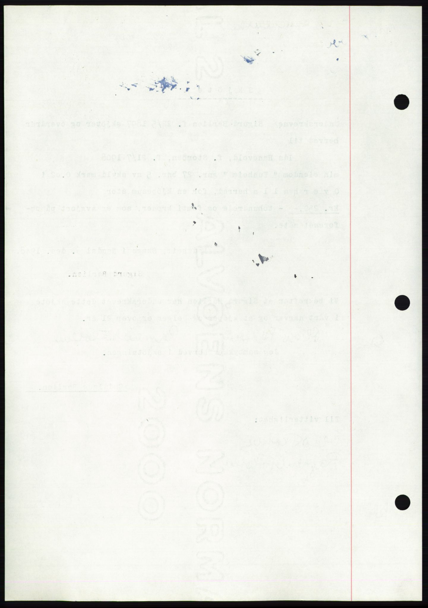 Namdal sorenskriveri, AV/SAT-A-4133/1/2/2C: Mortgage book no. -, 1948-1948, Diary no: : 2882/1948