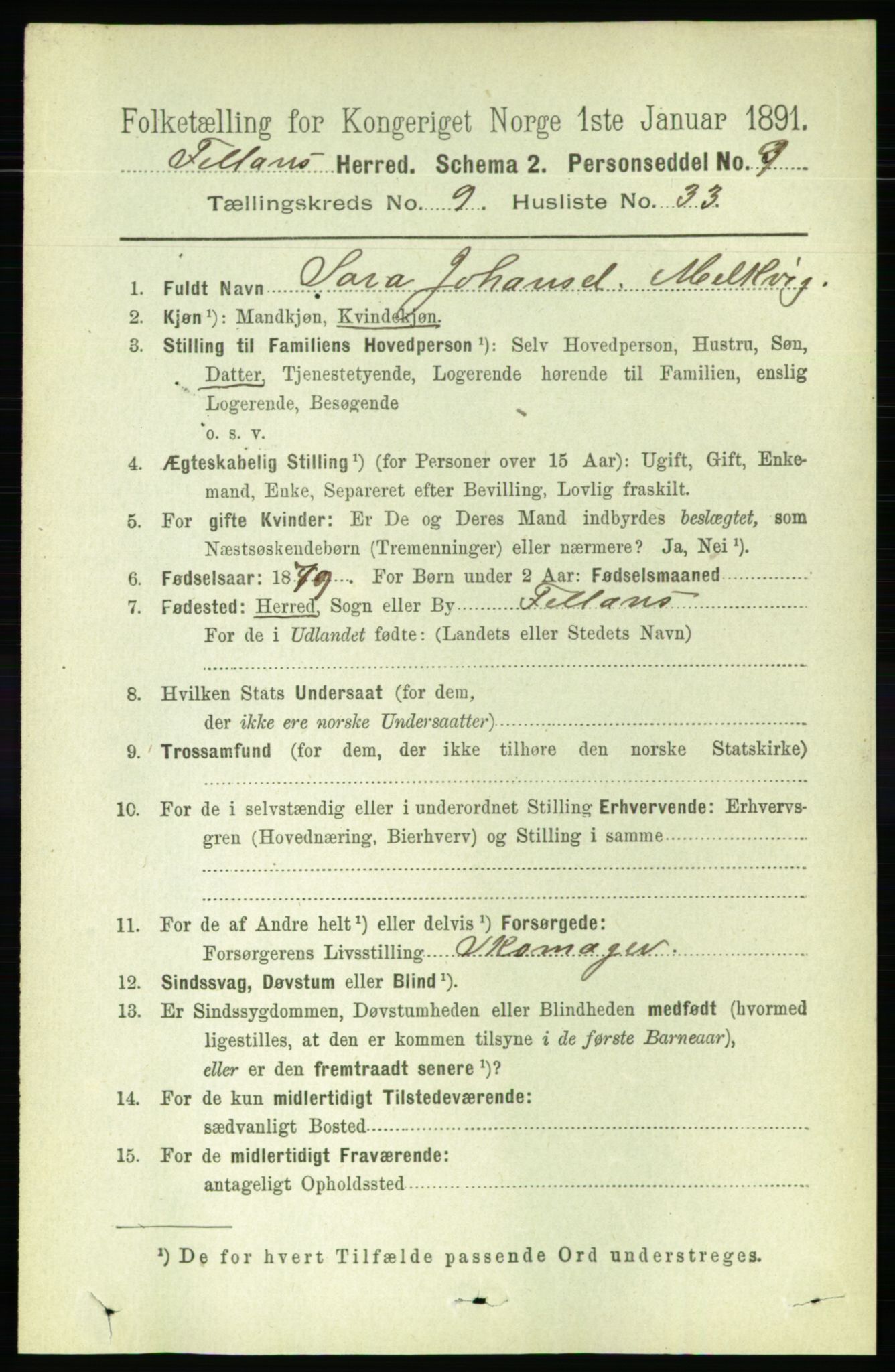 RA, 1891 census for 1616 Fillan, 1891, p. 2248