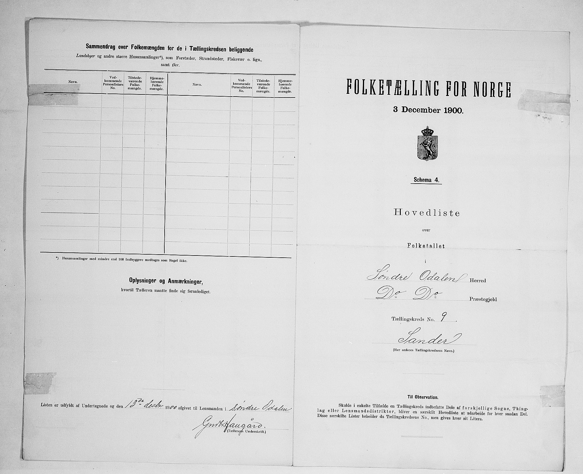 SAH, 1900 census for Sør-Odal, 1900, p. 40