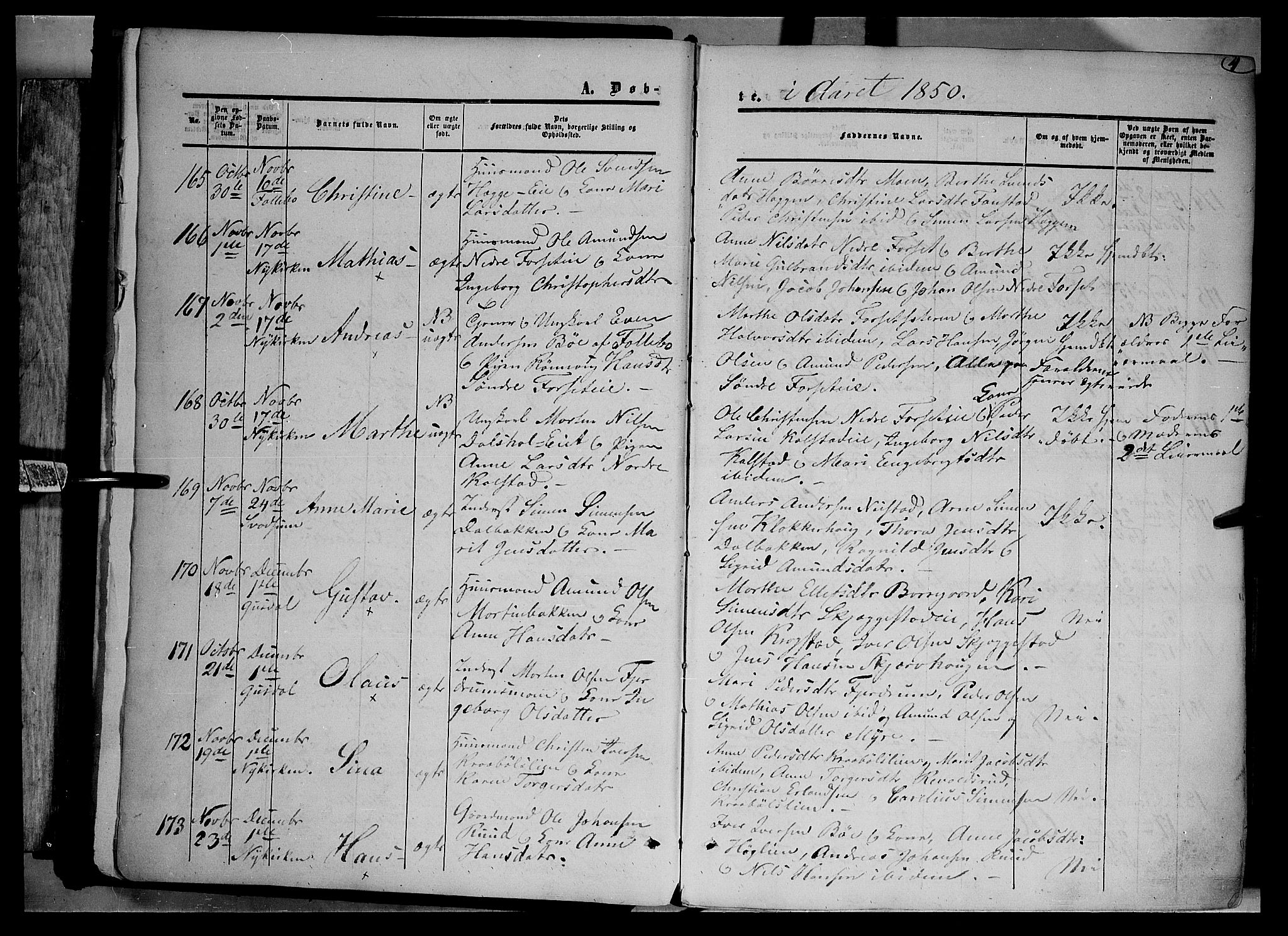 Gausdal prestekontor, SAH/PREST-090/H/Ha/Haa/L0008: Parish register (official) no. 8, 1850-1861, p. 4