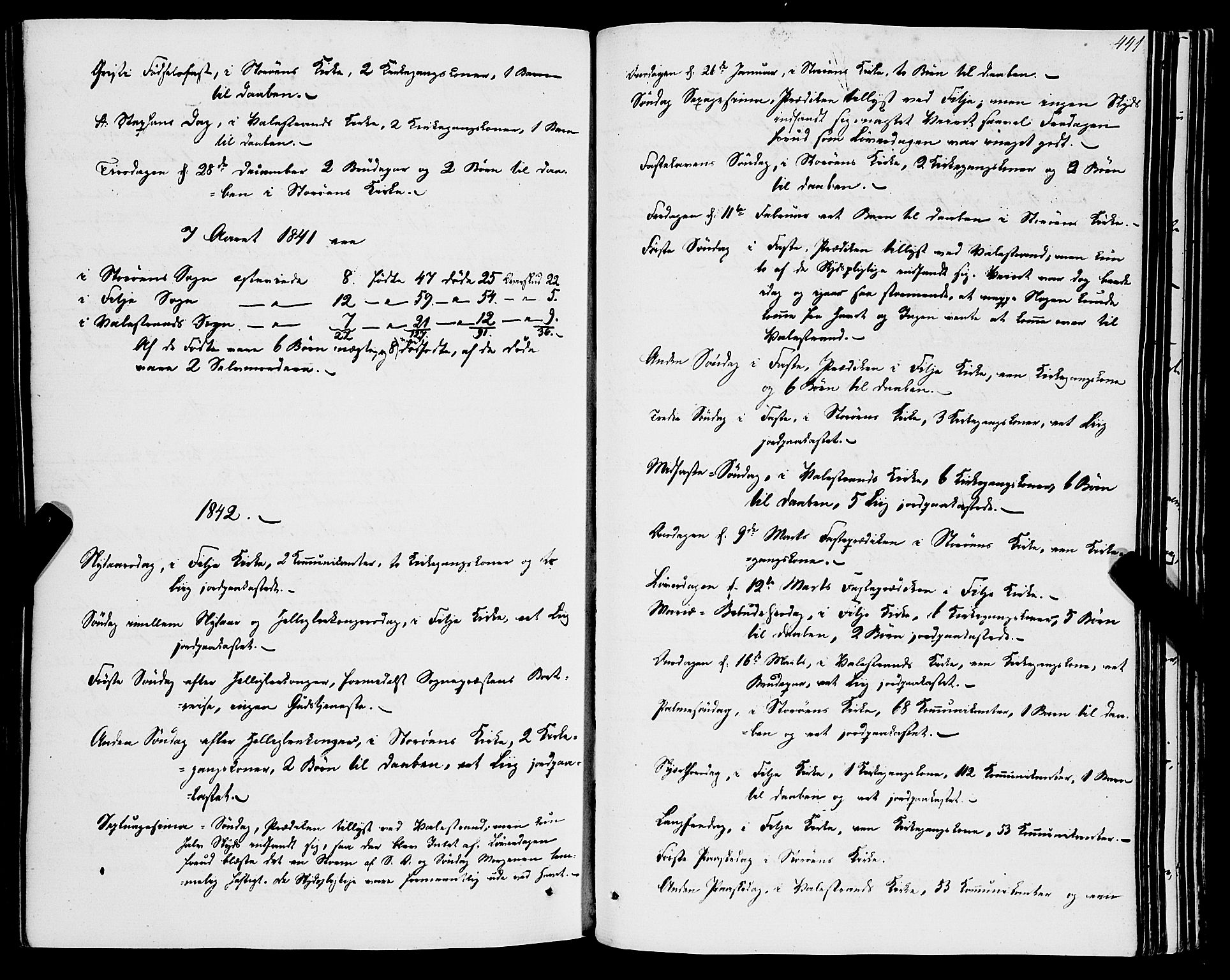 Stord sokneprestembete, SAB/A-78201/H/Haa: Parish register (official) no. A 7, 1841-1861, p. 441