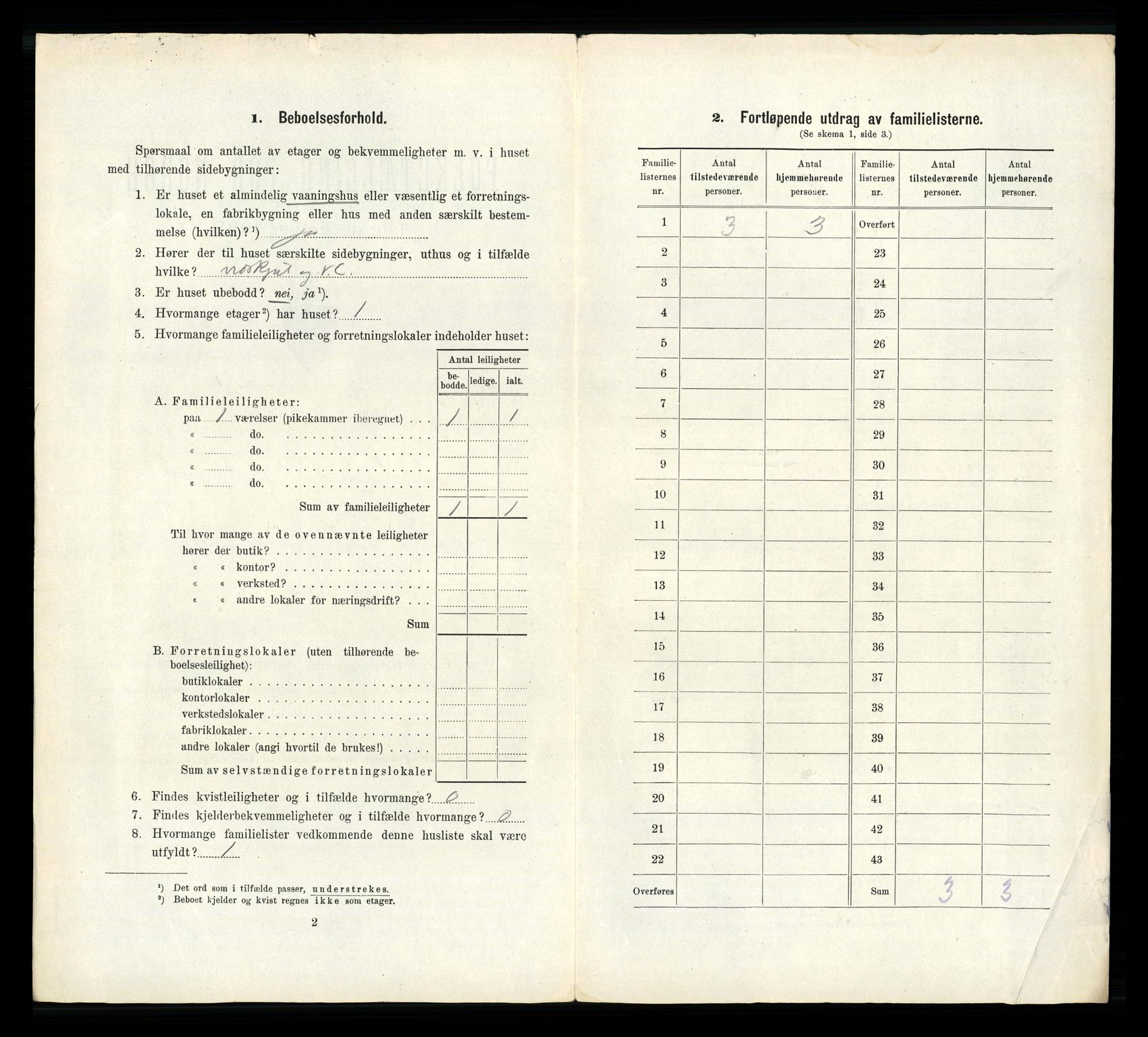RA, 1910 census for Hønefoss, 1910, p. 1110