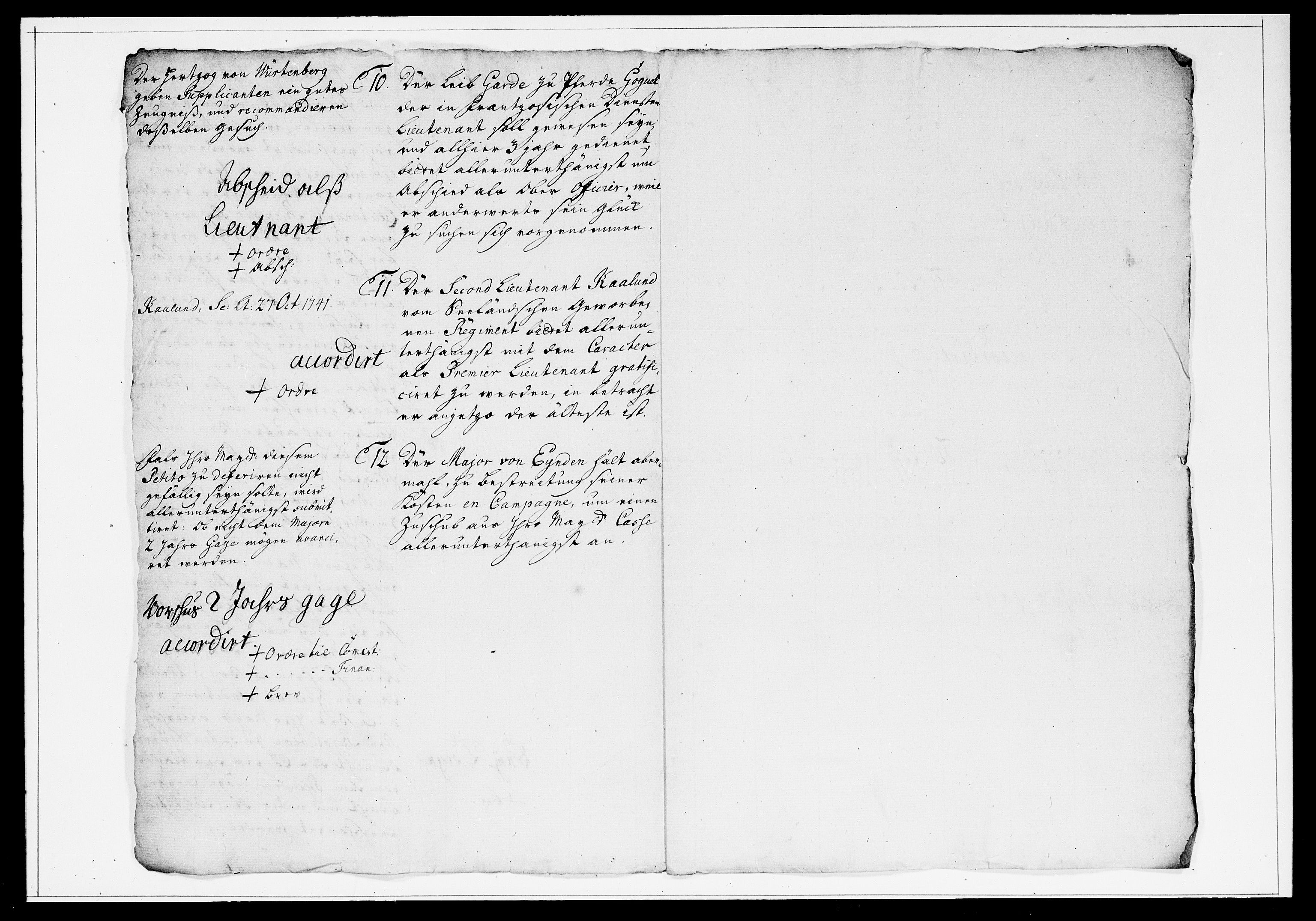Krigskollegiet, Krigskancelliet, DRA/A-0006/-/1199-1204: Refererede sager, 1747, p. 5