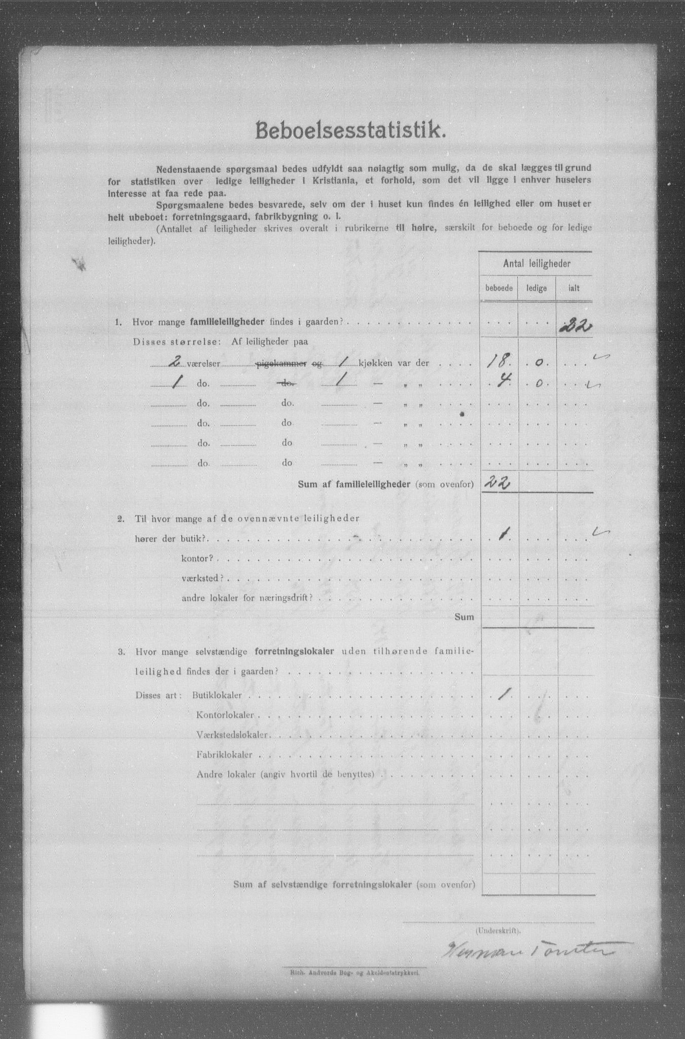 OBA, Municipal Census 1904 for Kristiania, 1904, p. 17784