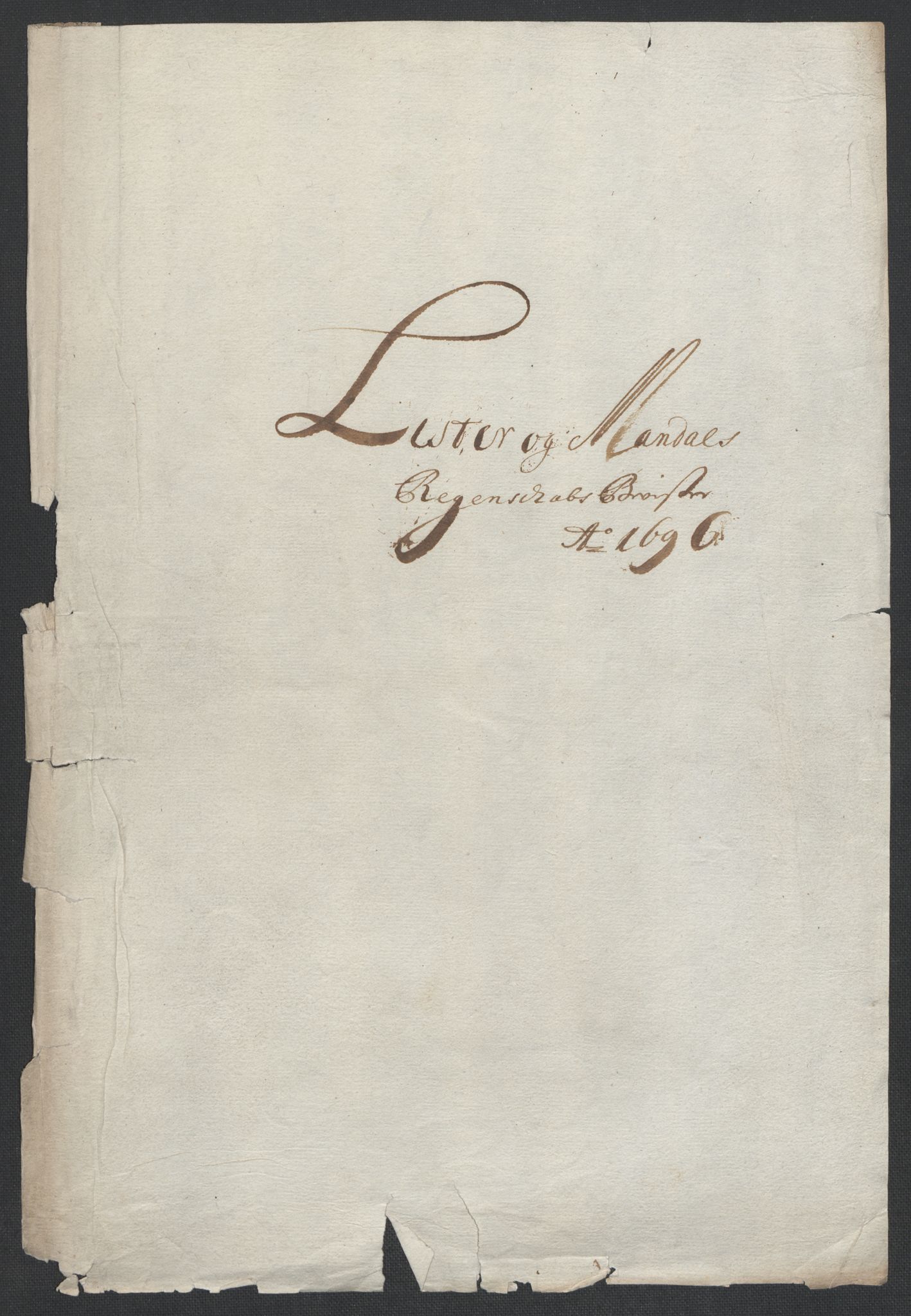 Rentekammeret inntil 1814, Reviderte regnskaper, Fogderegnskap, RA/EA-4092/R43/L2546: Fogderegnskap Lista og Mandal, 1696-1697, p. 23