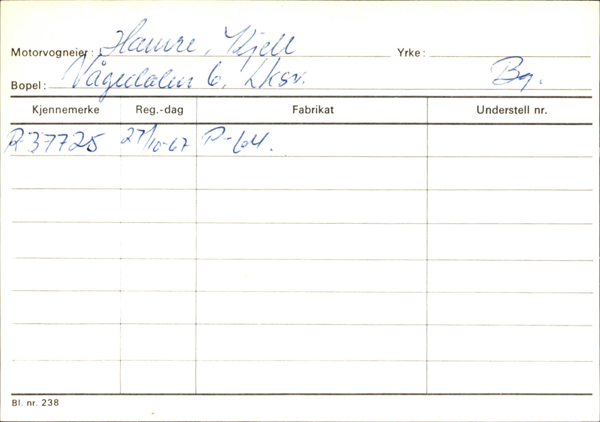 Statens vegvesen, Hordaland vegkontor, SAB/A-5201/2/Ha/L0018: R-eierkort H, 1920-1971, p. 634