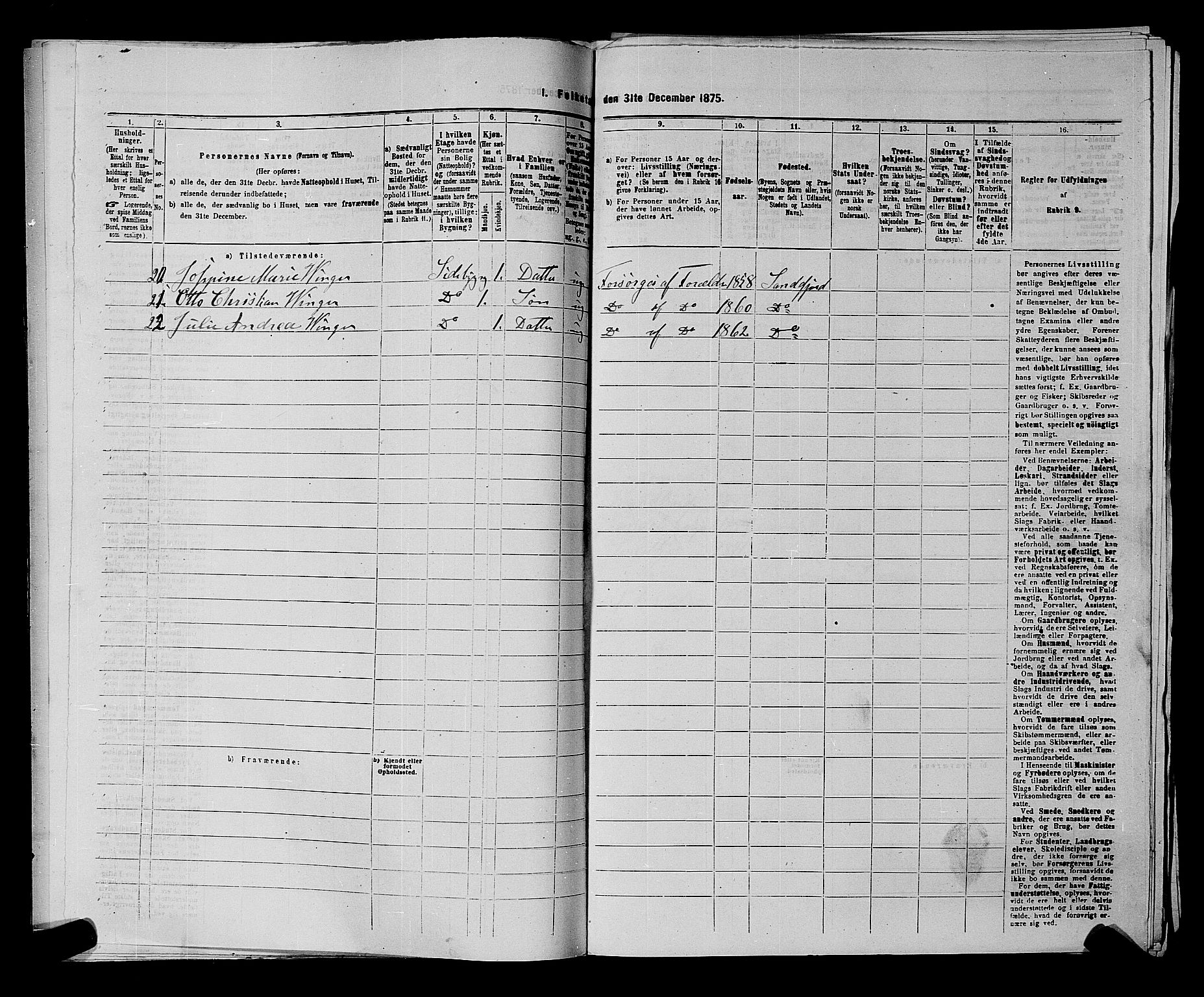 SAKO, 1875 census for 0706B Sandeherred/Sandefjord, 1875, p. 449