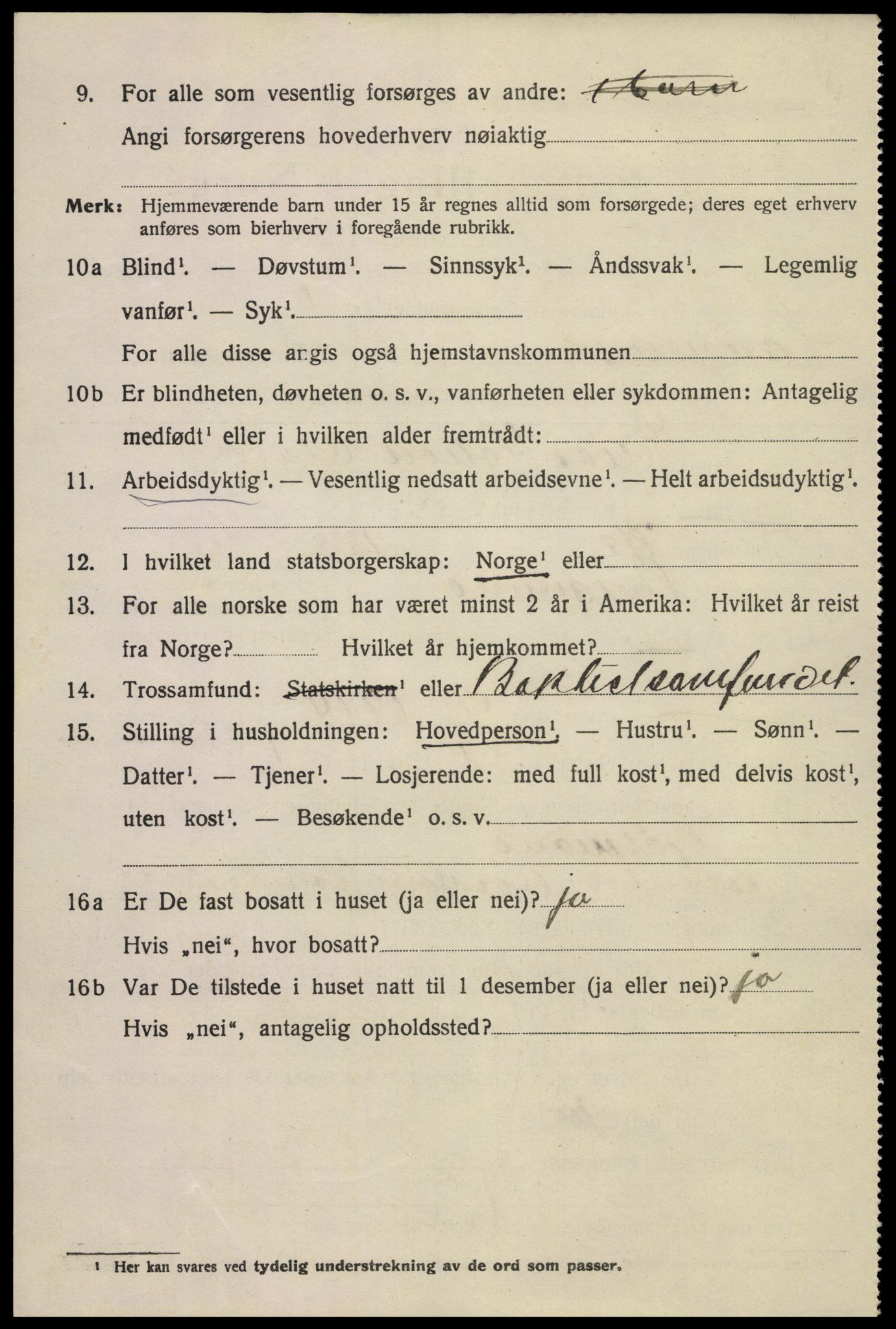 SAKO, 1920 census for Langesund, 1920, p. 2740