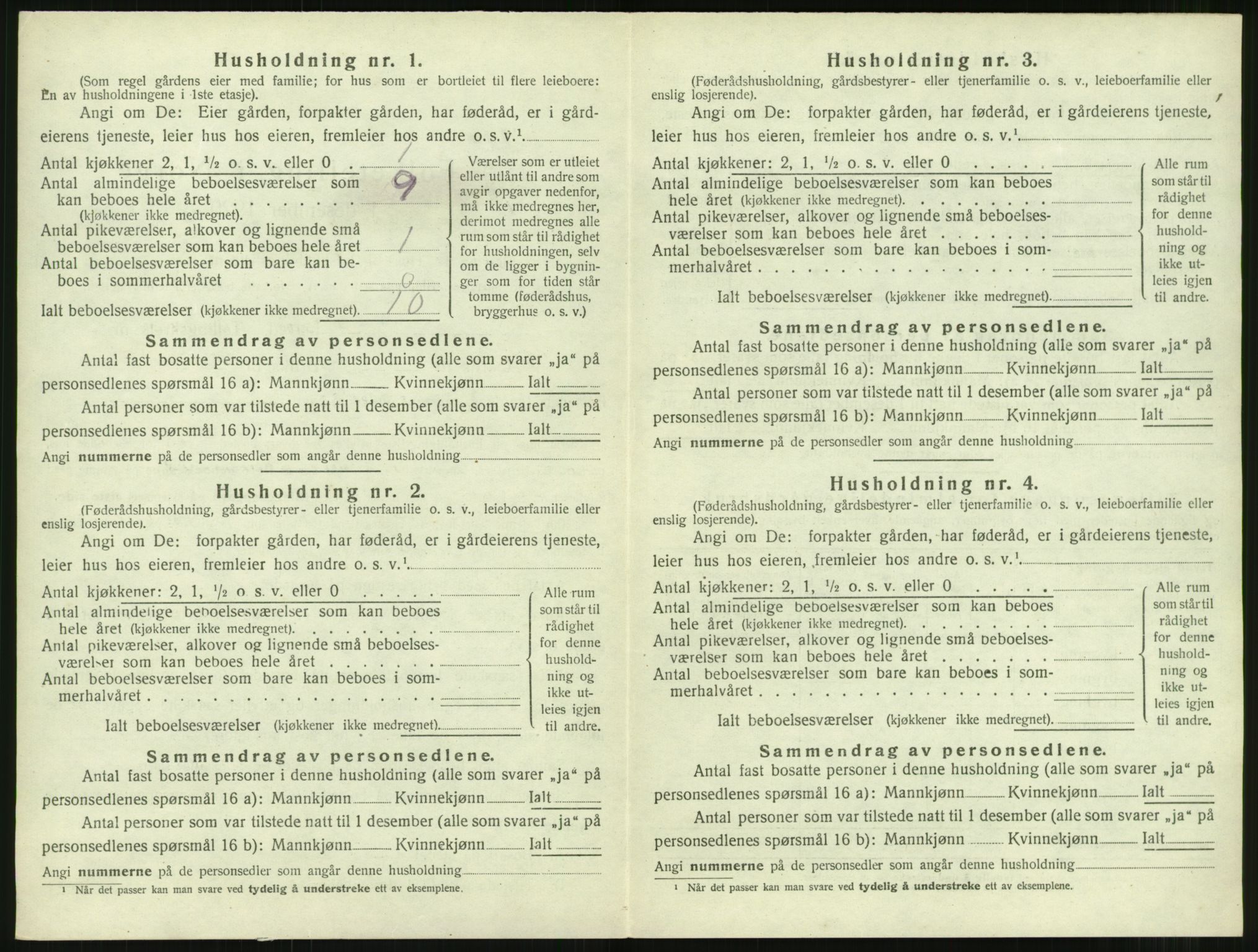 SAT, 1920 census for Tingvoll, 1920, p. 385