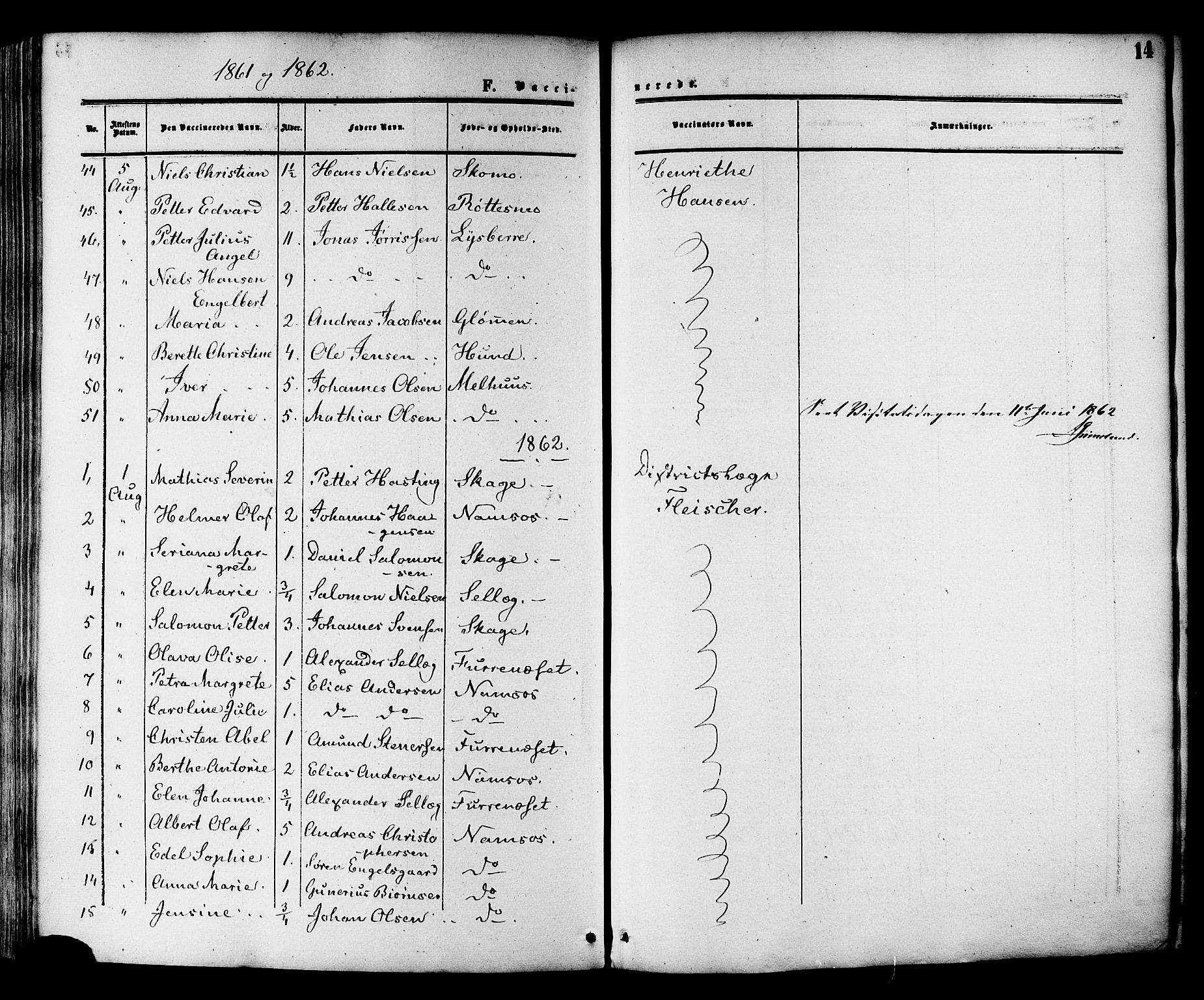 Ministerialprotokoller, klokkerbøker og fødselsregistre - Nord-Trøndelag, AV/SAT-A-1458/764/L0553: Parish register (official) no. 764A08, 1858-1880, p. 14