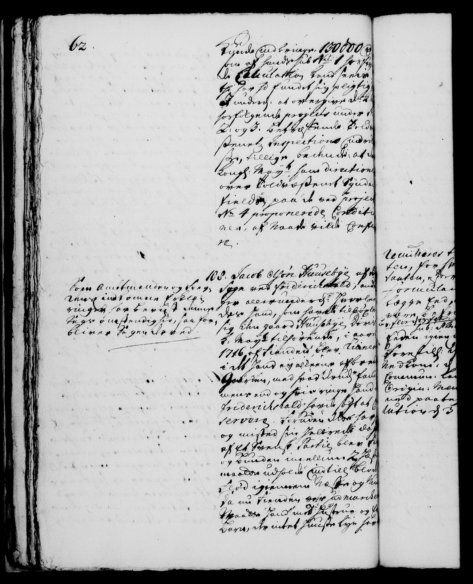 Rentekammeret, Kammerkanselliet, RA/EA-3111/G/Gh/Gha/L0001: Norsk ekstraktmemorialprotokoll, sak. 1-375 (merket RK 53.46), 1720, p. 62