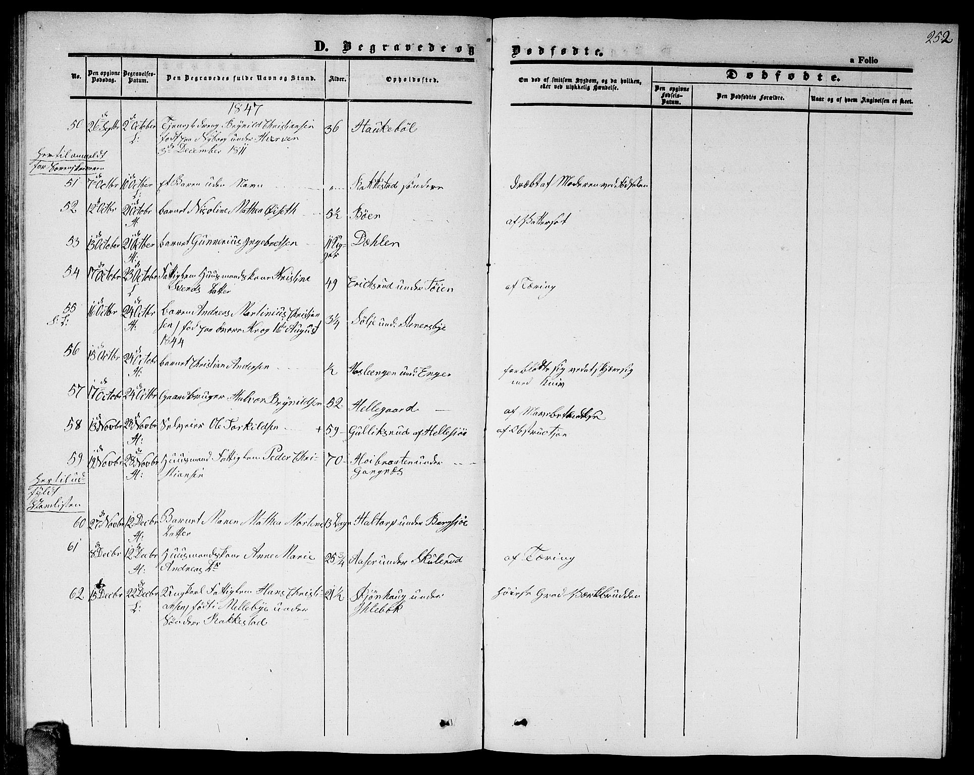 Høland prestekontor Kirkebøker, SAO/A-10346a/G/Ga/L0003: Parish register (copy) no. I 3, 1846-1853, p. 252