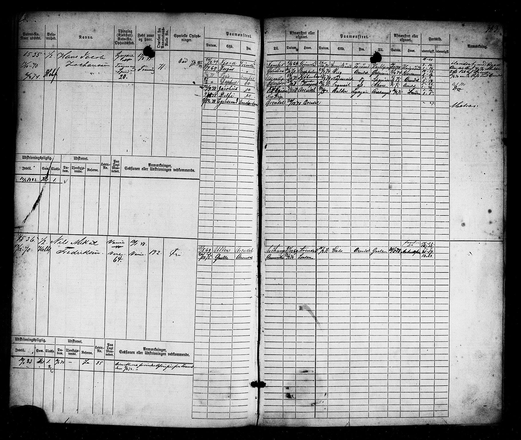 Farsund mønstringskrets, AV/SAK-2031-0017/F/Fb/L0016: Hovedrulle nr 771-1536, Z-8, 1868-1904, p. 399