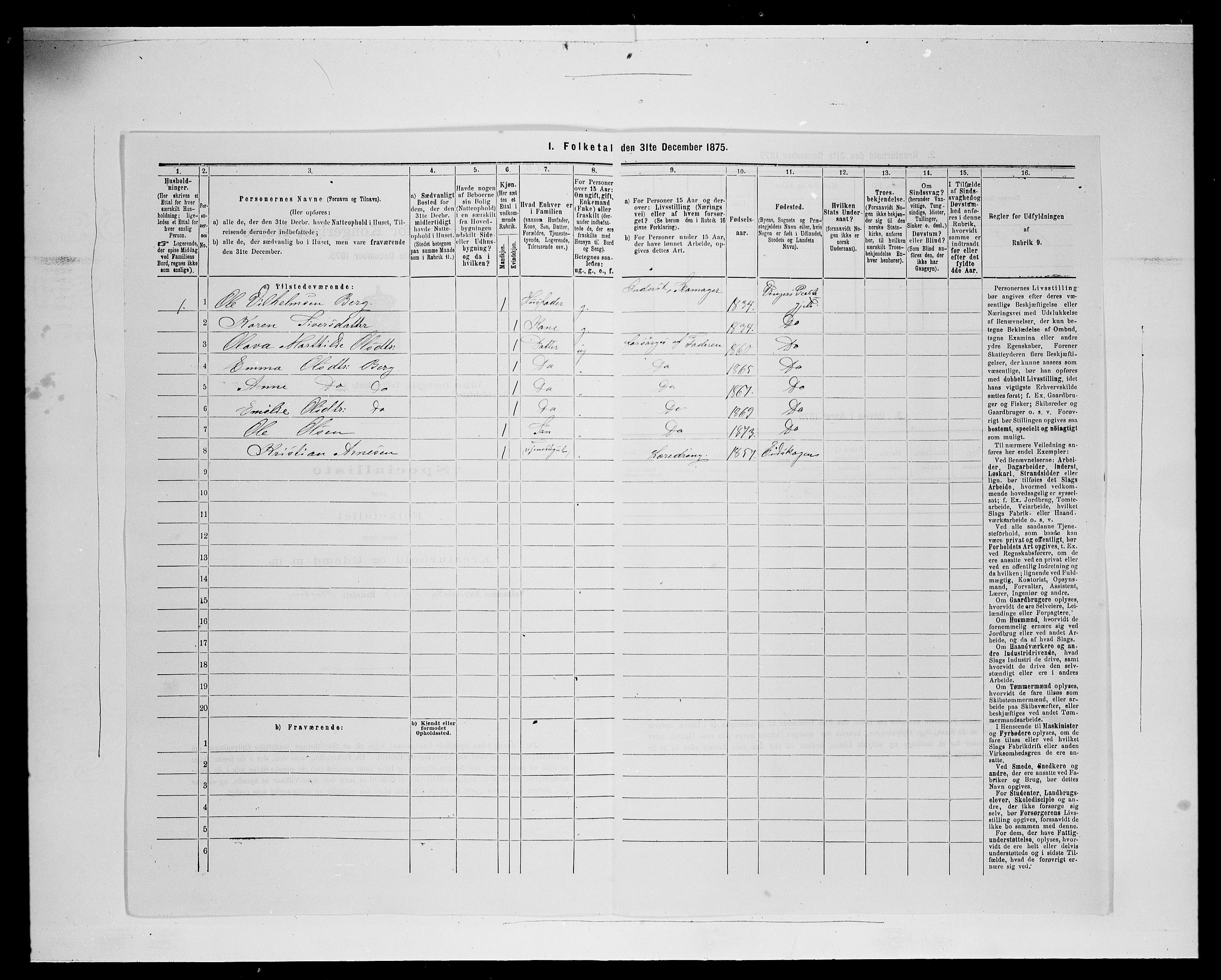 SAH, 1875 census for 0421L Vinger/Vinger og Austmarka, 1875, p. 773