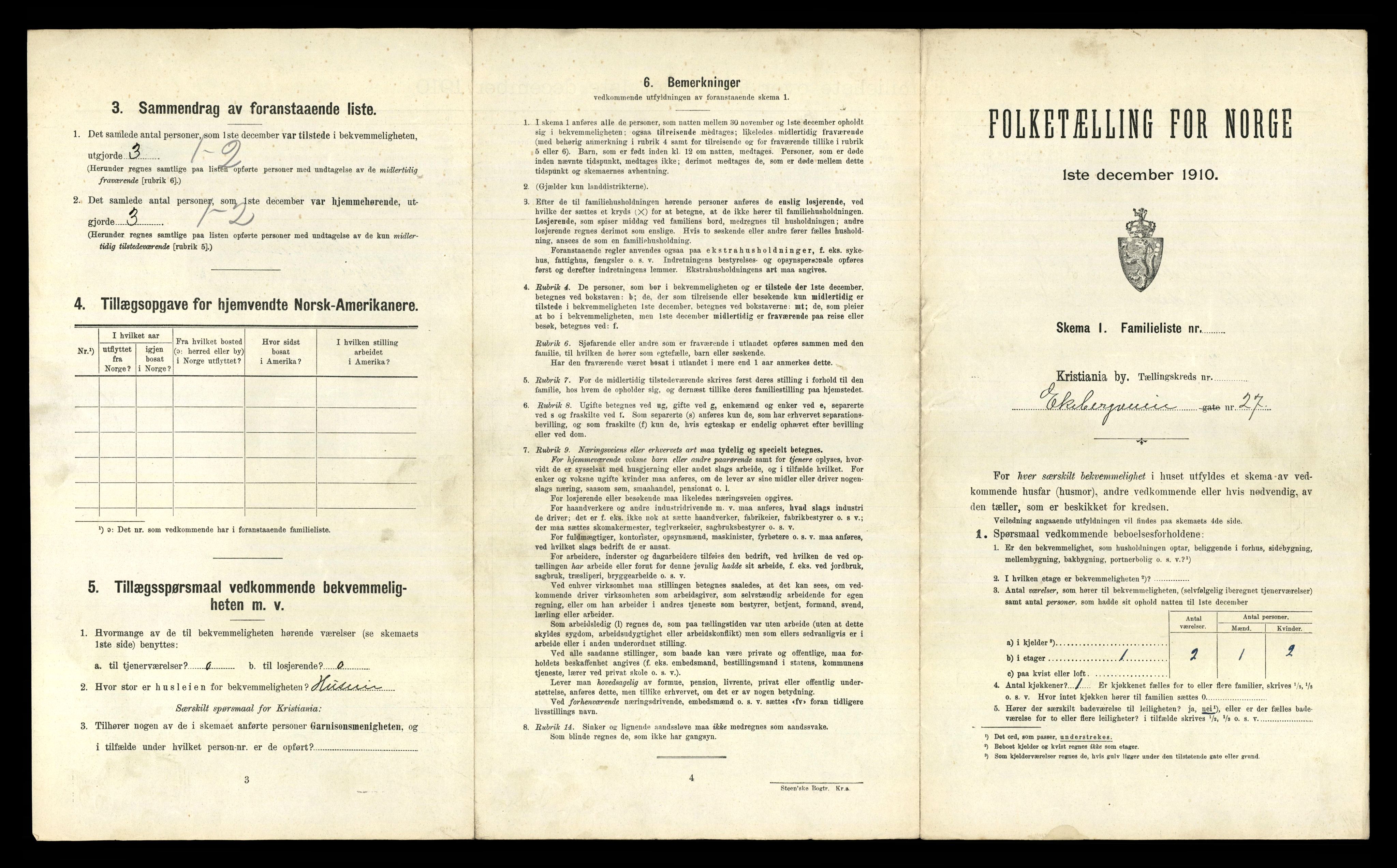 RA, 1910 census for Kristiania, 1910, p. 20205