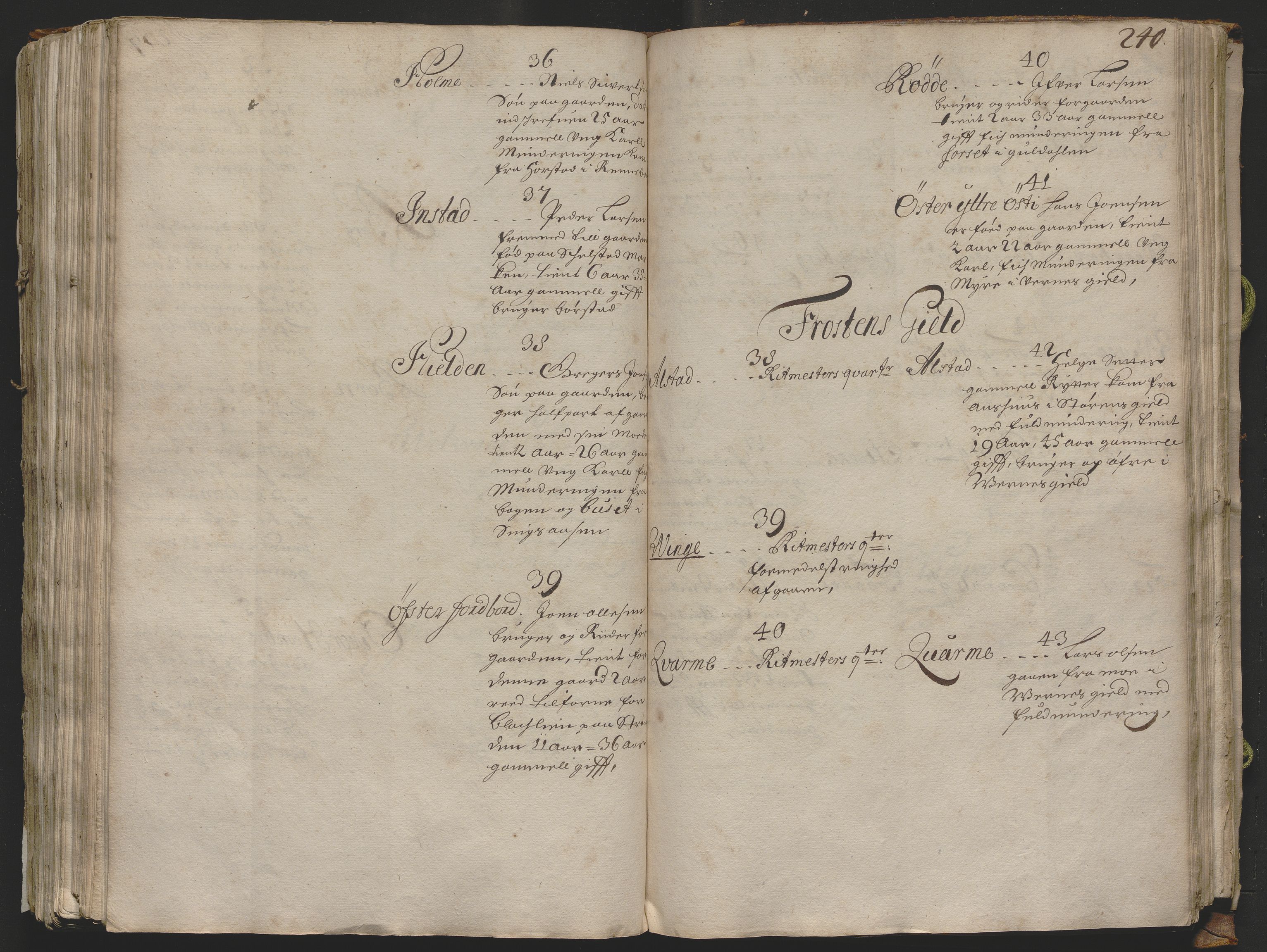 Rentekammeret inntil 1814, Realistisk ordnet avdeling, AV/RA-EA-4070/Ok/L0013: [Ff 19]: Generalhovedrulle over kavaleriet og dragonene i Norge, 1690-1691, p. 239b-240a