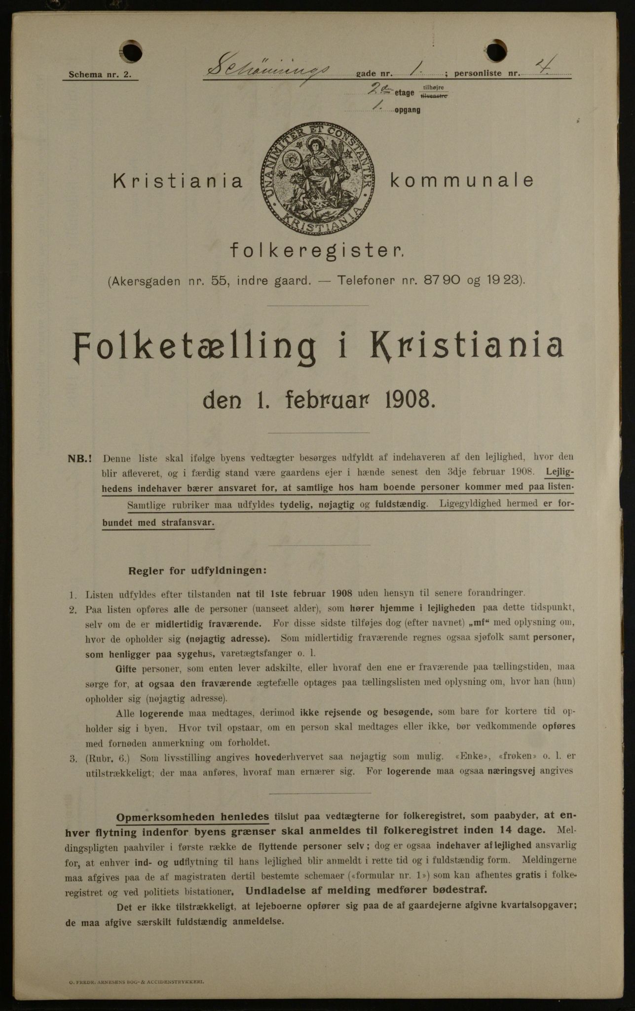 OBA, Municipal Census 1908 for Kristiania, 1908, p. 83977