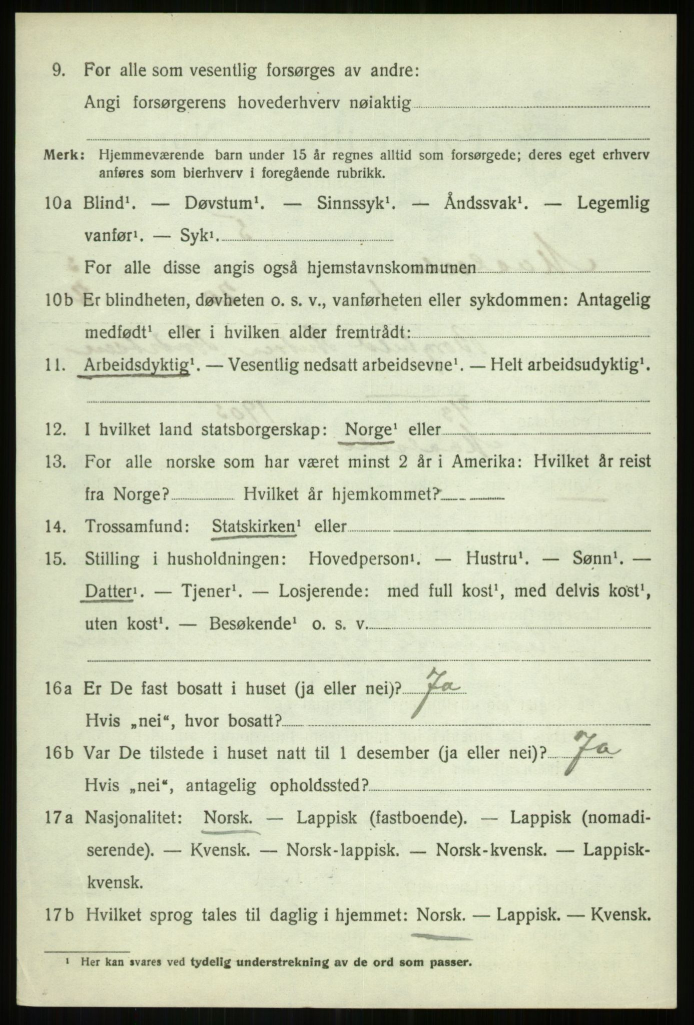 SATØ, 1920 census for Målselv, 1920, p. 3160