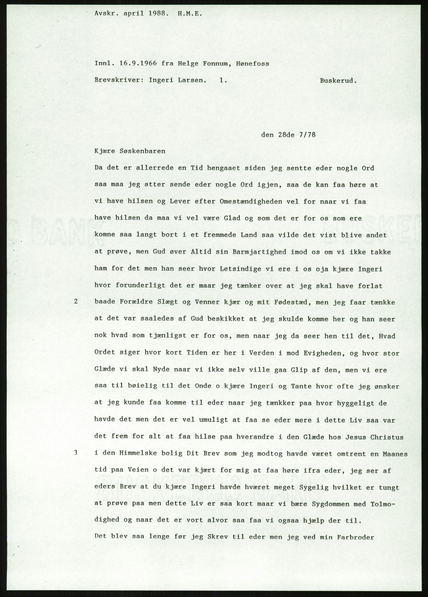 Samlinger til kildeutgivelse, Amerikabrevene, AV/RA-EA-4057/F/L0019: Innlån fra Buskerud: Fonnem - Kristoffersen, 1838-1914, p. 225