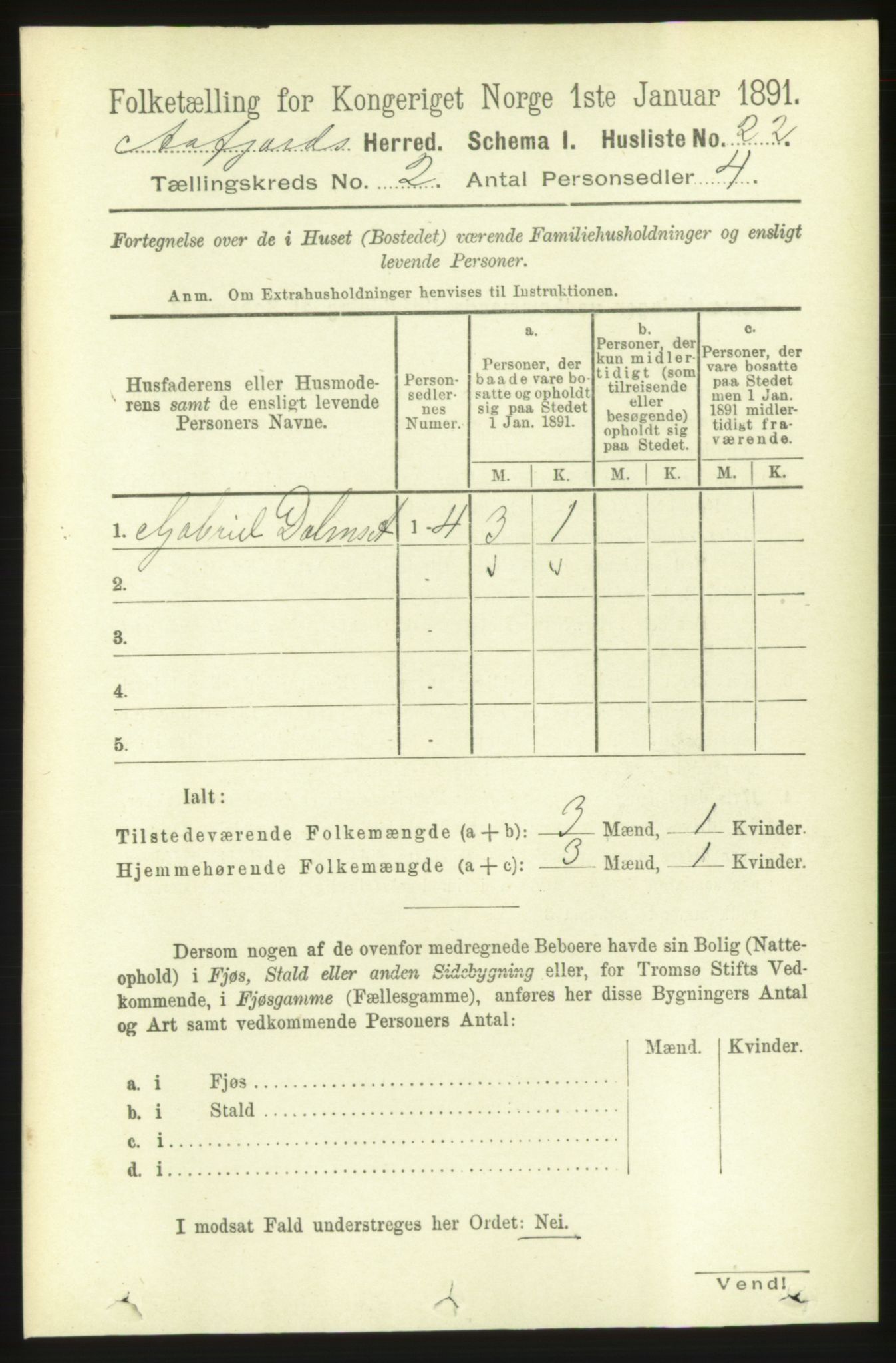 RA, 1891 census for 1630 Åfjord, 1891, p. 369