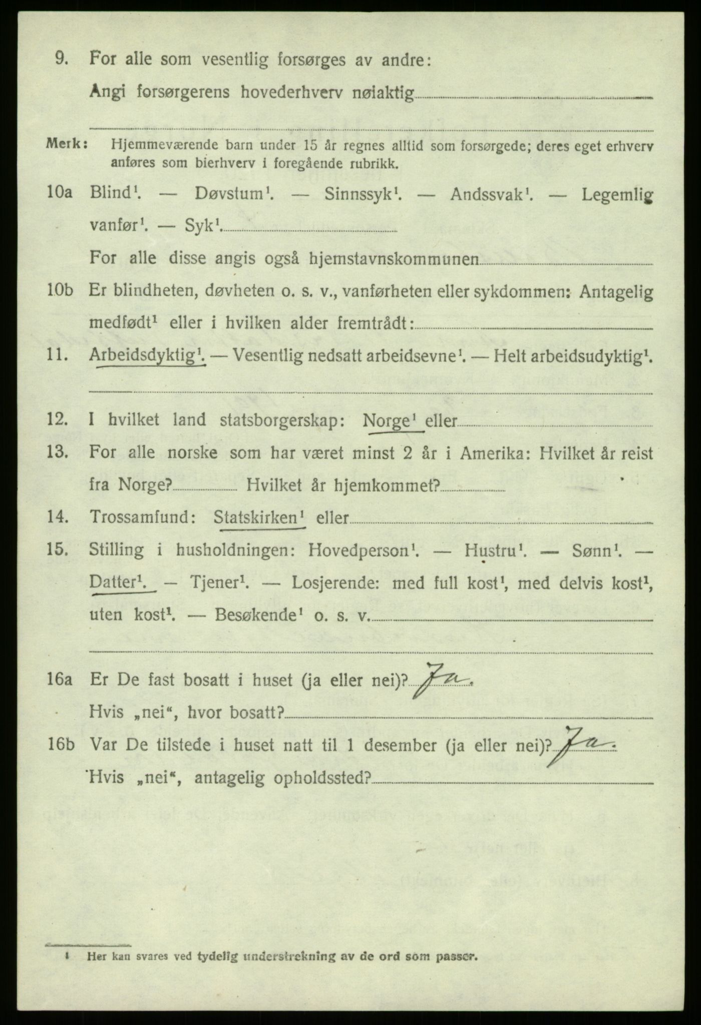 SAB, 1920 census for Balestrand, 1920, p. 791