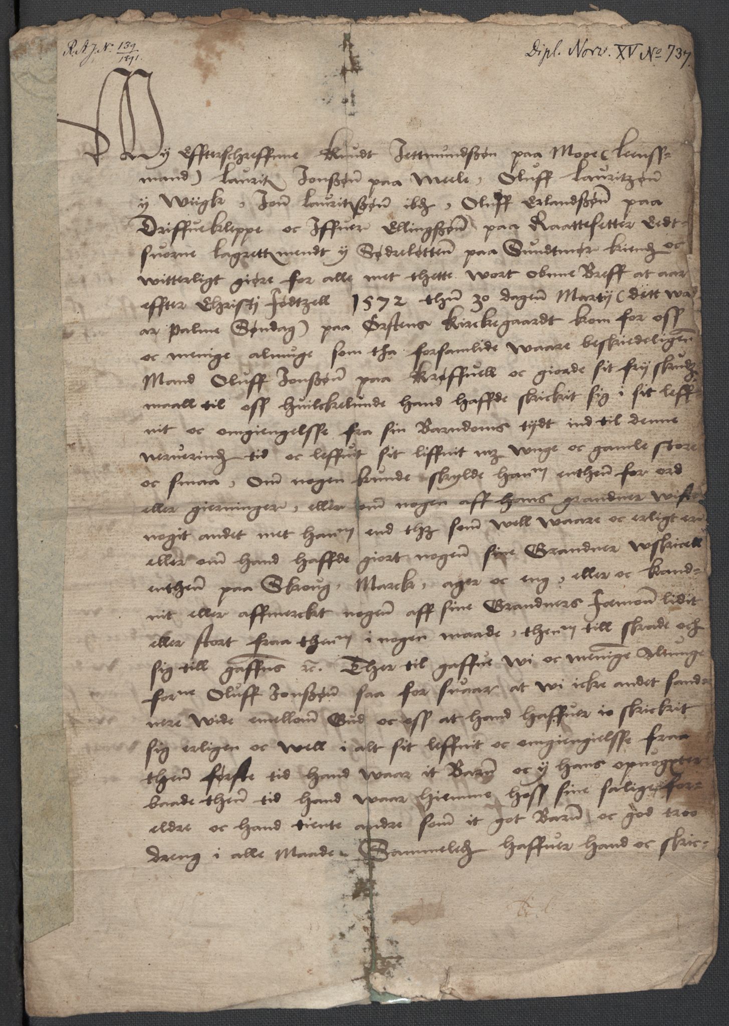 Riksarkivets diplomsamling, RA/EA-5965/F02/L0076: Dokumenter, 1572-1573, p. 4