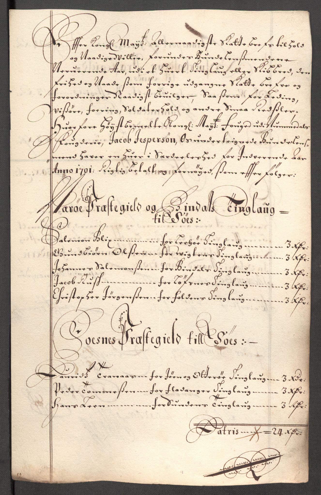 Rentekammeret inntil 1814, Reviderte regnskaper, Fogderegnskap, AV/RA-EA-4092/R64/L4427: Fogderegnskap Namdal, 1701-1702, p. 145