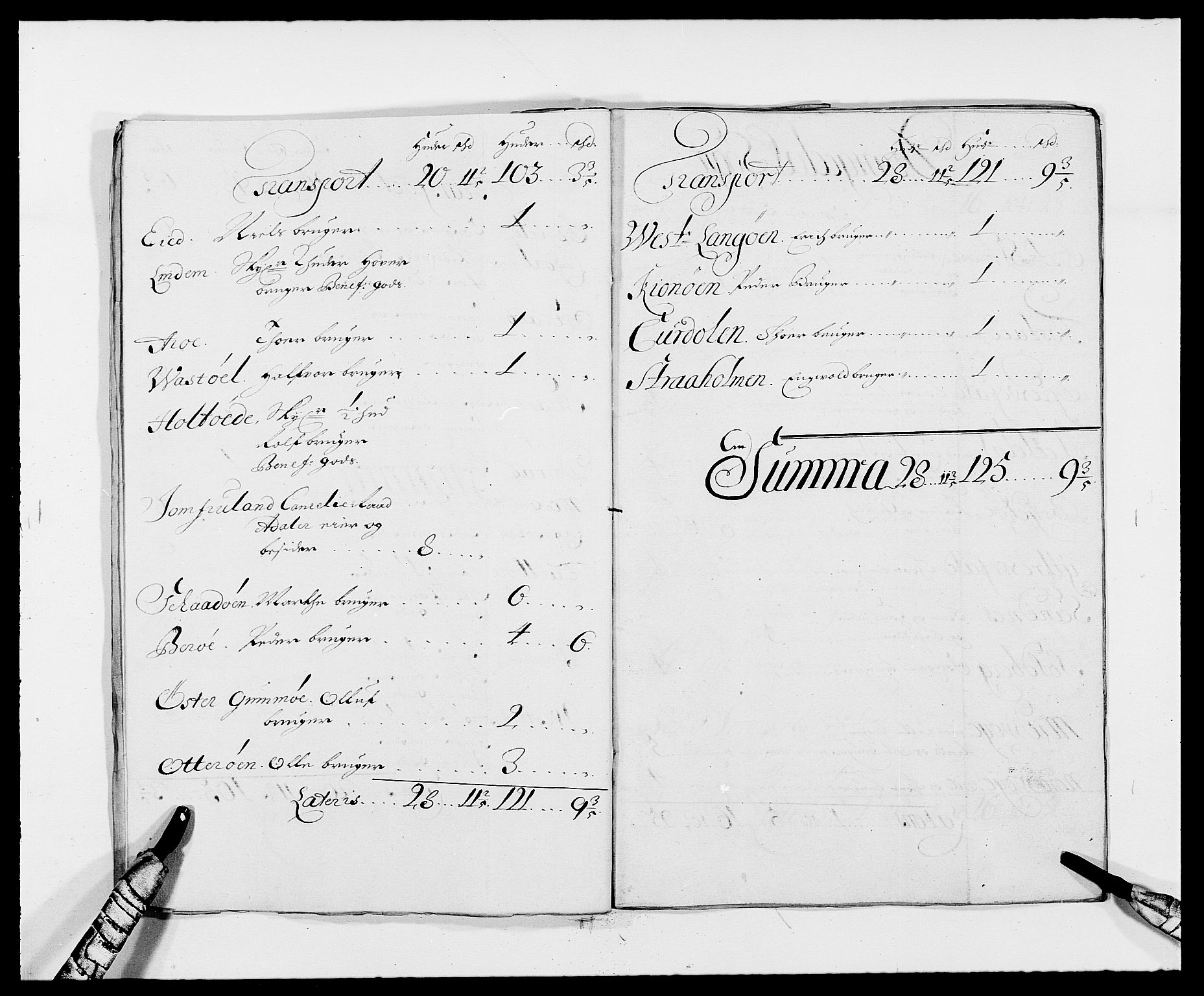 Rentekammeret inntil 1814, Reviderte regnskaper, Fogderegnskap, AV/RA-EA-4092/R34/L2050: Fogderegnskap Bamble, 1688-1691, p. 303