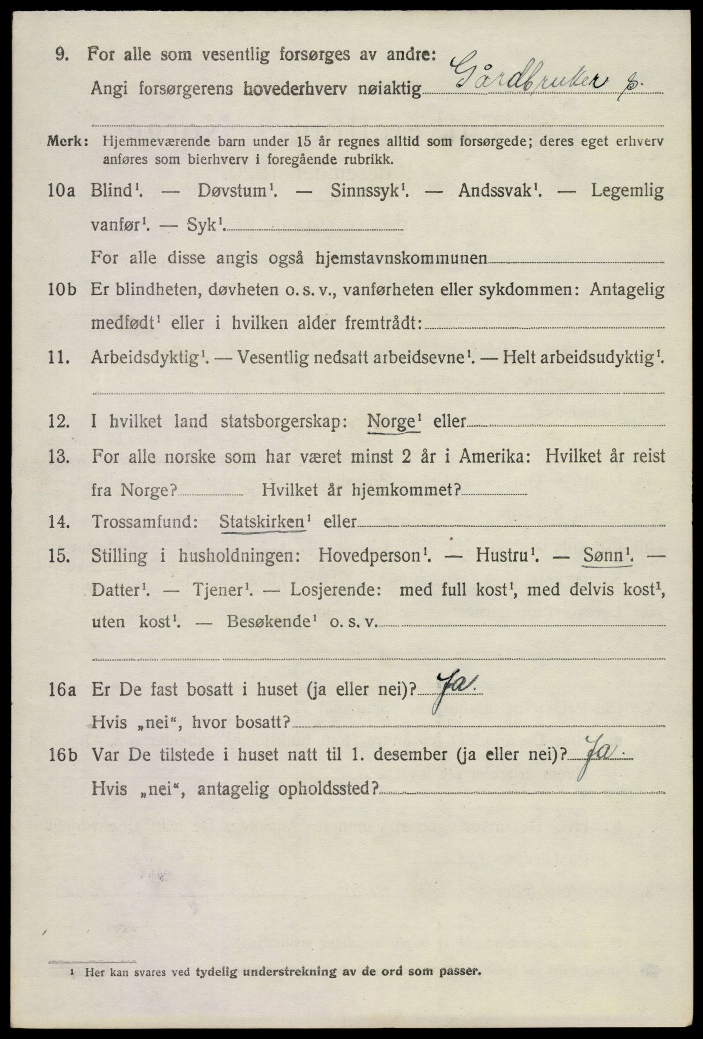 SAKO, 1920 census for Ytre Sandsvær, 1920, p. 3699