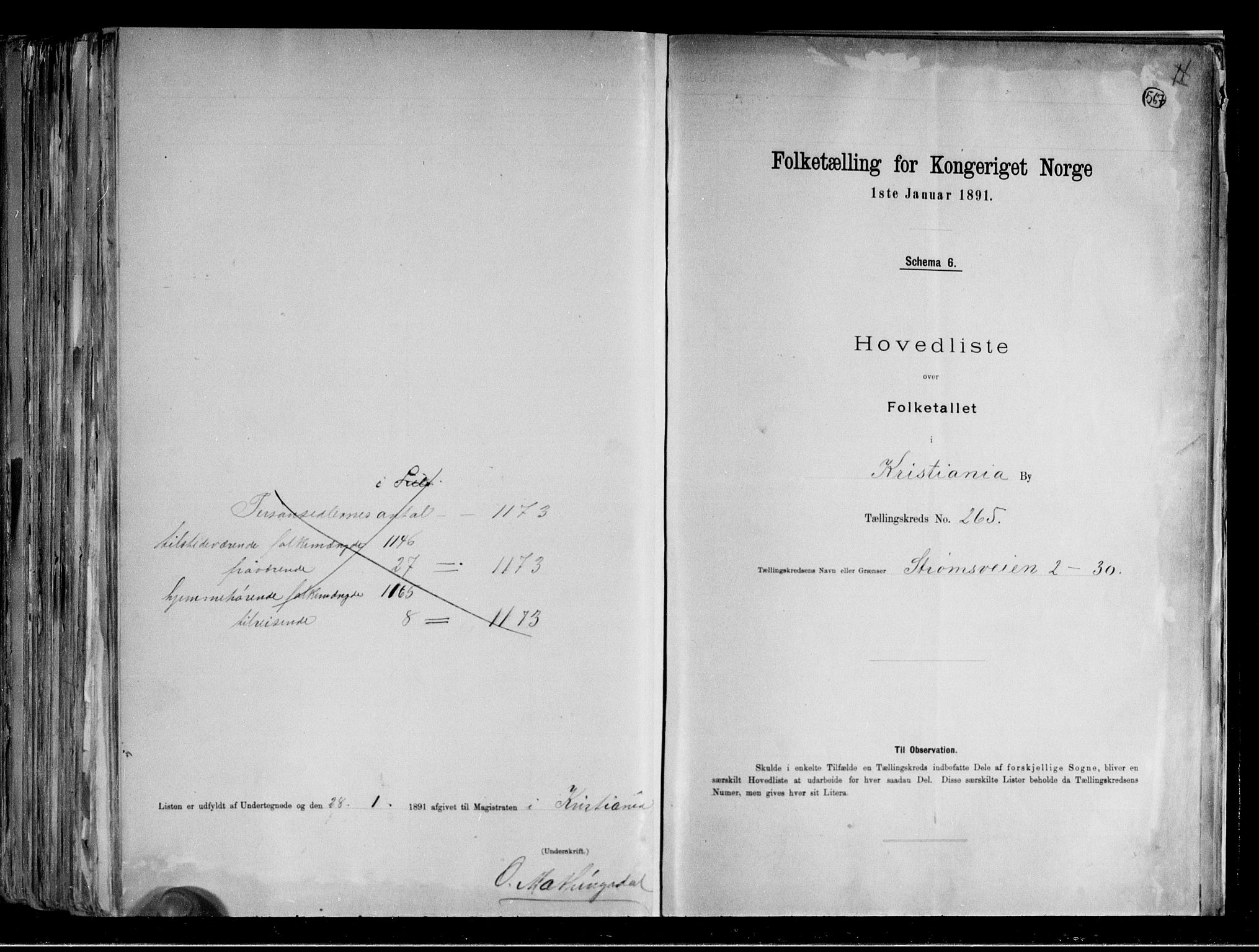 RA, 1891 census for 0301 Kristiania, 1891, p. 160866