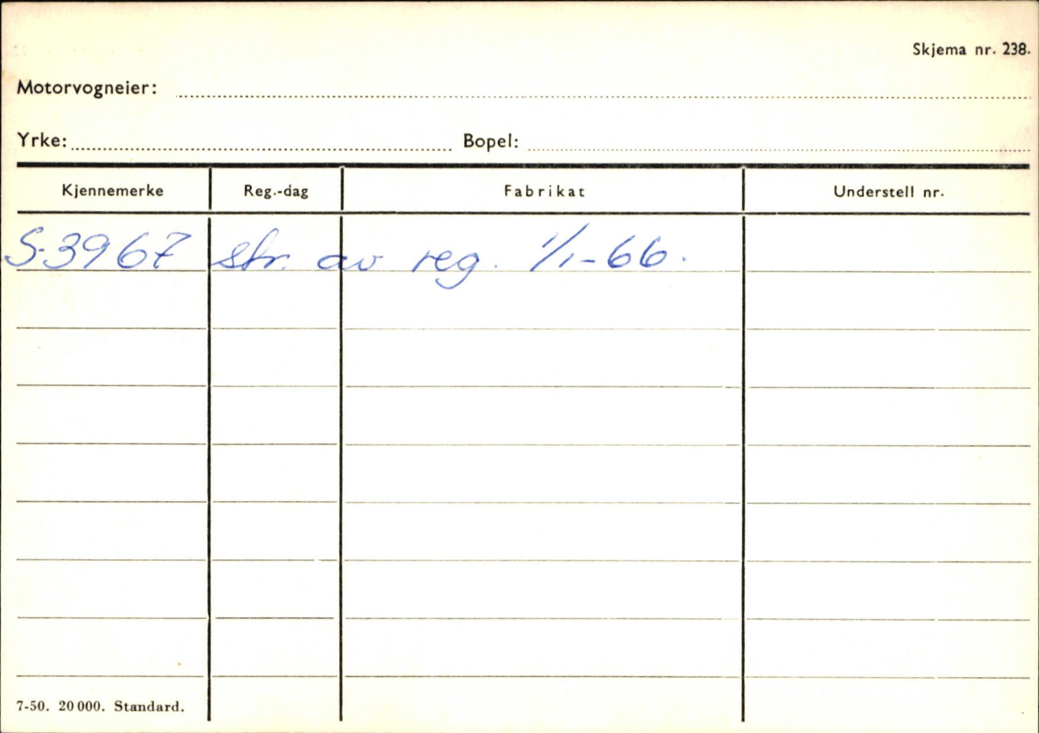 Statens vegvesen, Sogn og Fjordane vegkontor, AV/SAB-A-5301/4/F/L0131: Eigarregister Høyanger P-Å. Stryn S-Å, 1945-1975, p. 497