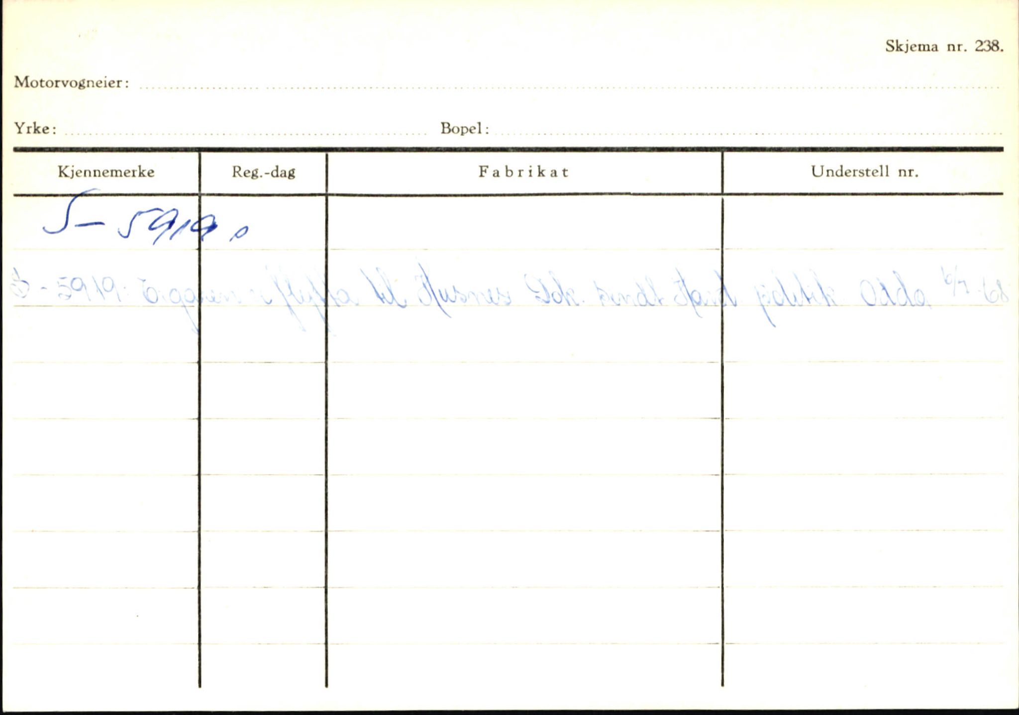 Statens vegvesen, Sogn og Fjordane vegkontor, AV/SAB-A-5301/4/F/L0145: Registerkort Vågsøy S-Å. Årdal I-P, 1945-1975, p. 2140