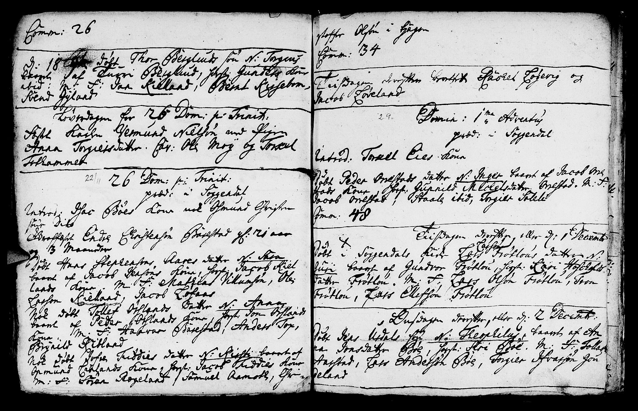 Sokndal sokneprestkontor, AV/SAST-A-101808: Parish register (official) no. A 1, 1729-1740