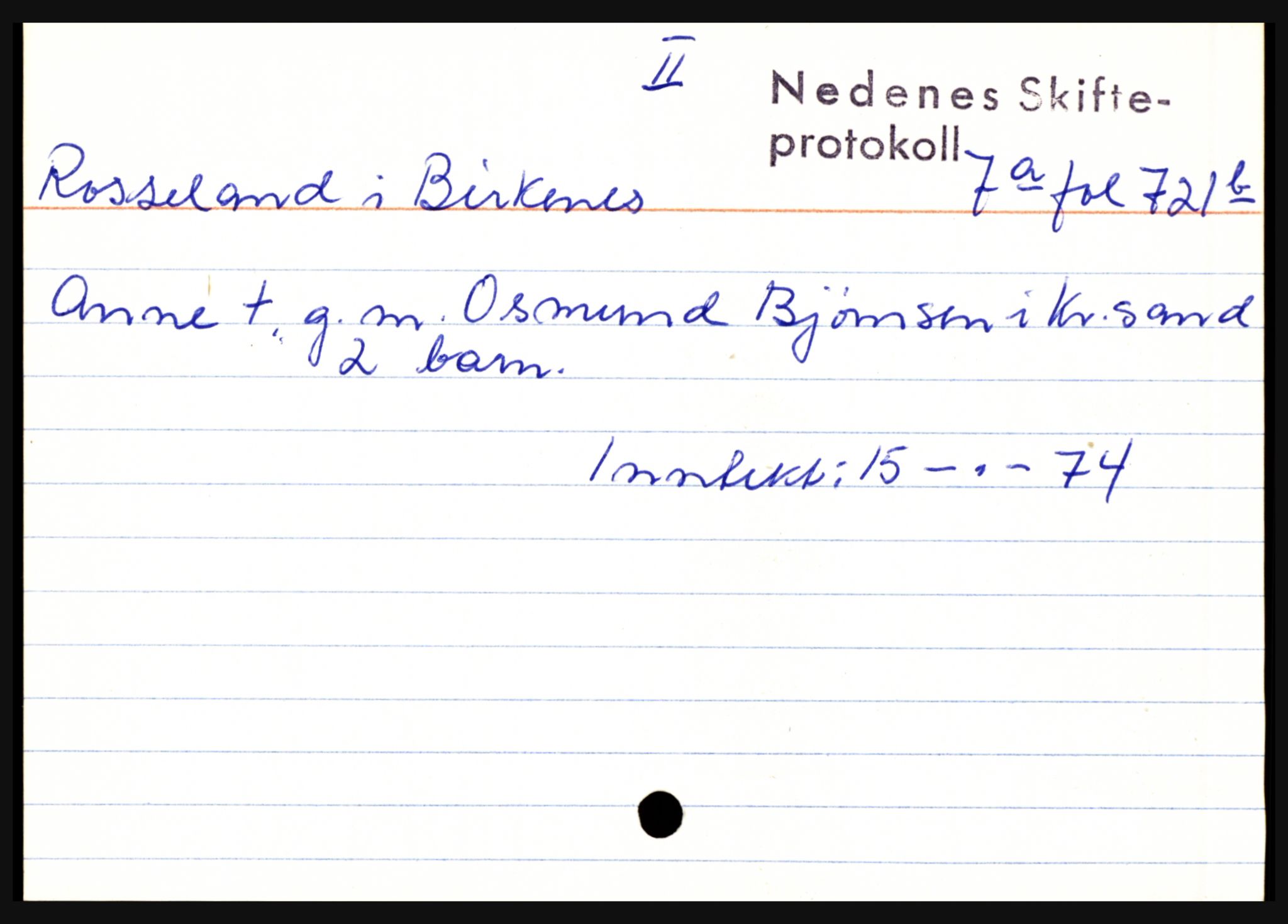 Nedenes sorenskriveri før 1824, AV/SAK-1221-0007/H, p. 24407