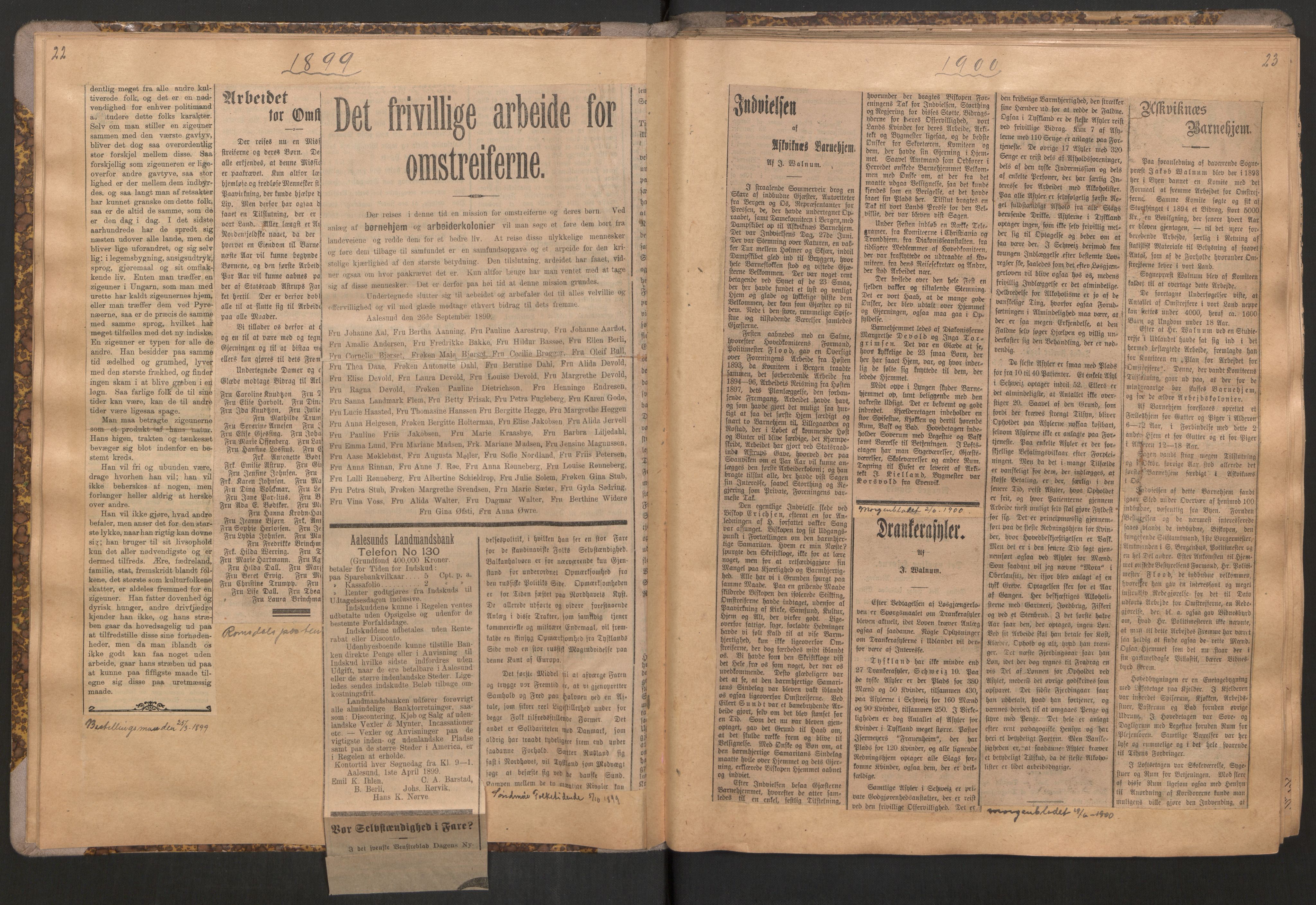 Norsk Misjon Blant Hjemløse, AV/RA-PA-0793/F/Fv/L0534: Utklipp, 1897-1919, p. 22-23