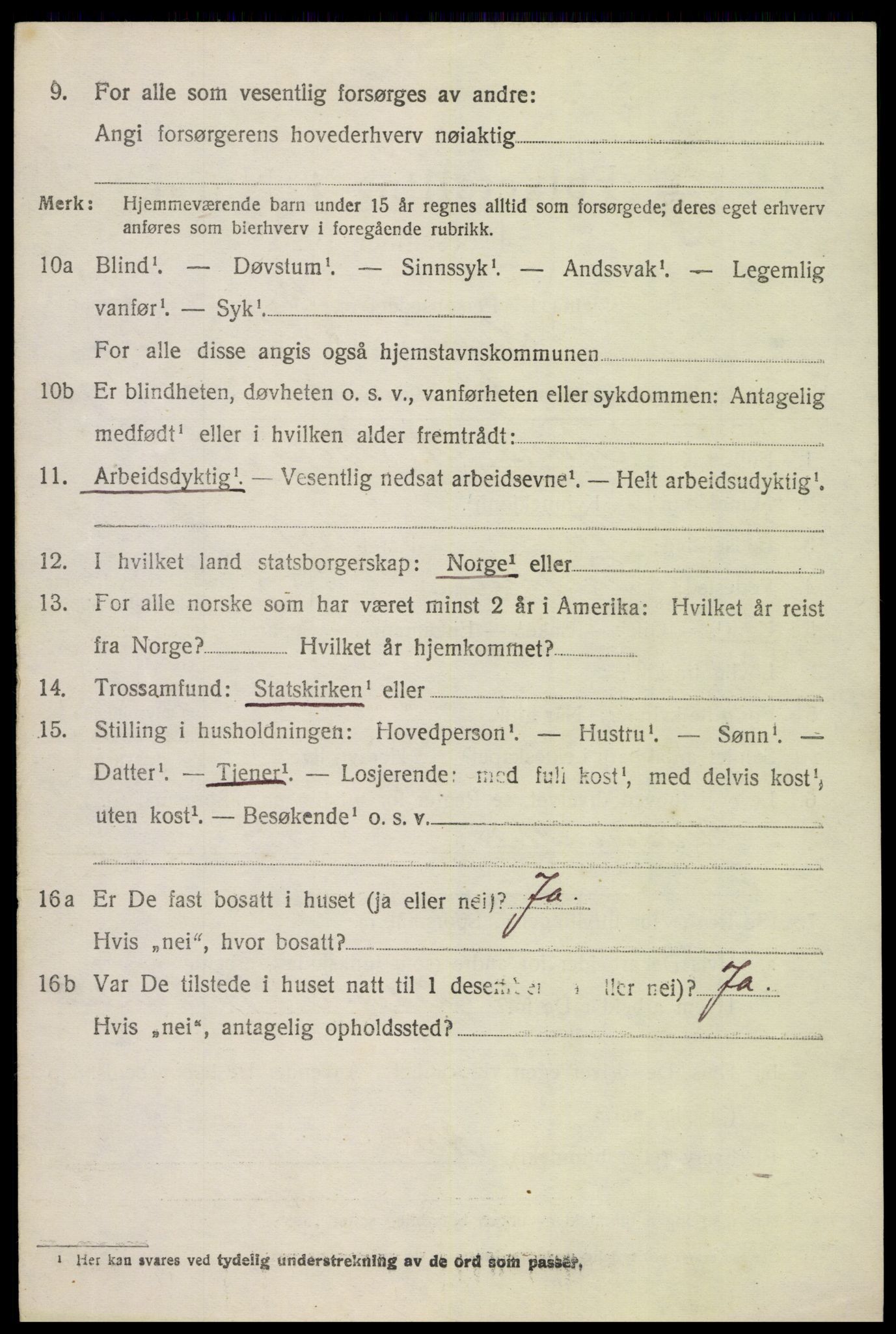 SAH, 1920 census for Kolbu, 1920, p. 1731