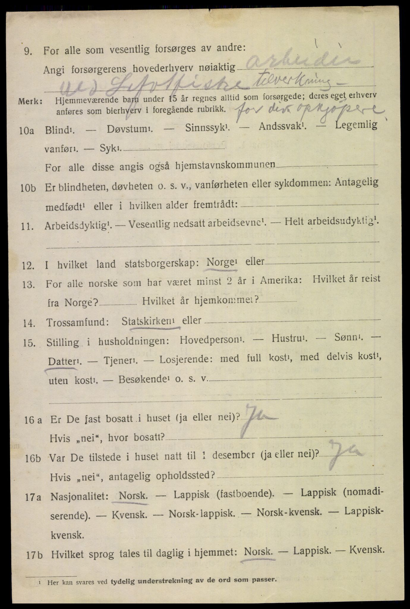 SAT, 1920 census for Bodin, 1920, p. 12267