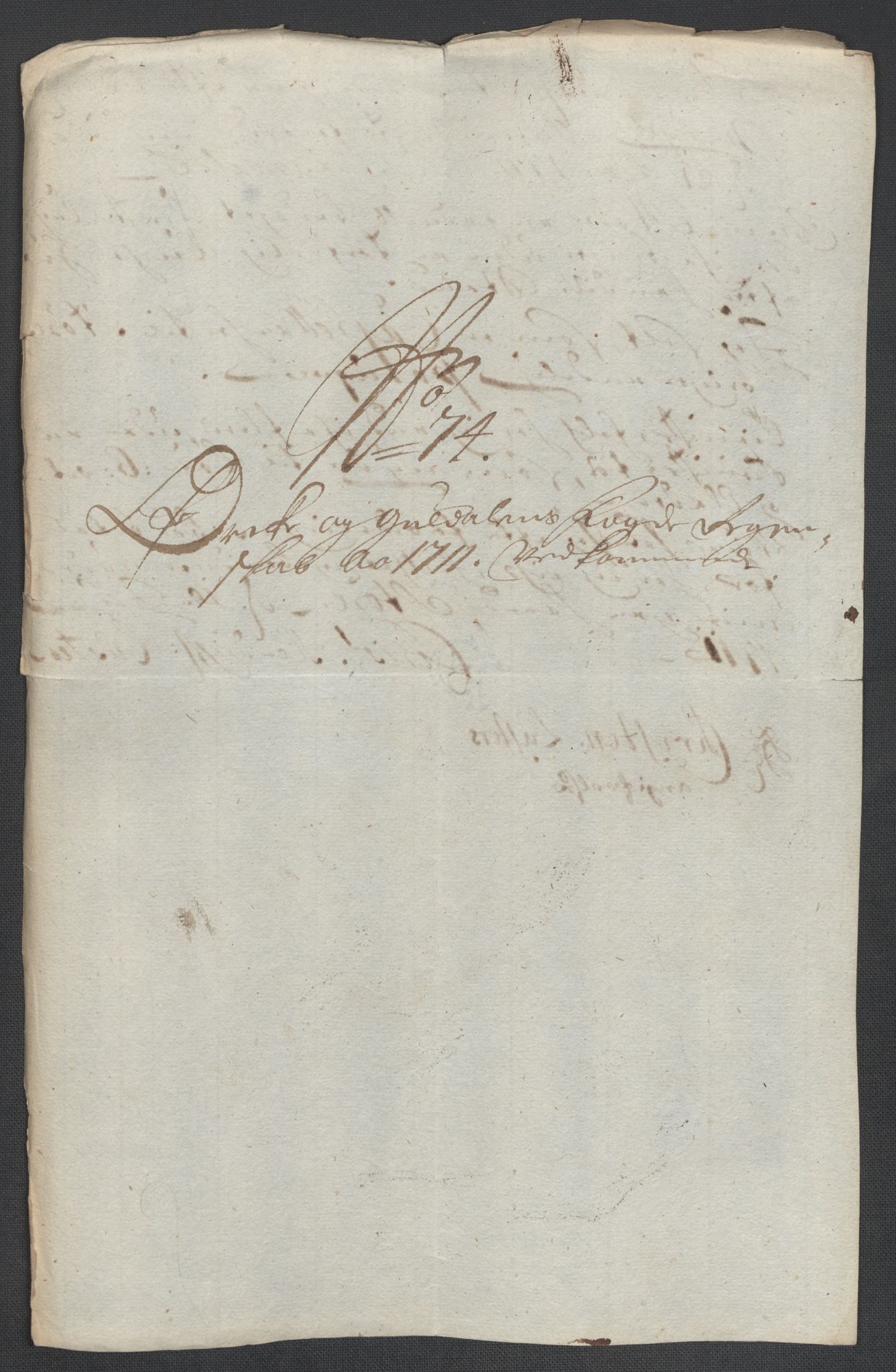 Rentekammeret inntil 1814, Reviderte regnskaper, Fogderegnskap, AV/RA-EA-4092/R60/L3962: Fogderegnskap Orkdal og Gauldal, 1711, p. 224