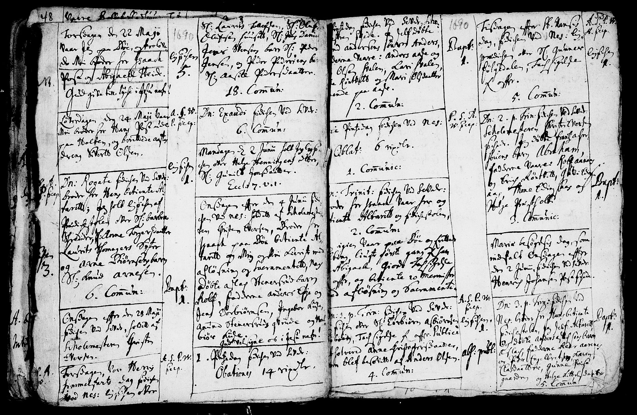 Sauherad kirkebøker, AV/SAKO-A-298/F/Fa/L0002: Parish register (official) no. I 2, 1681-1720, p. 52-53