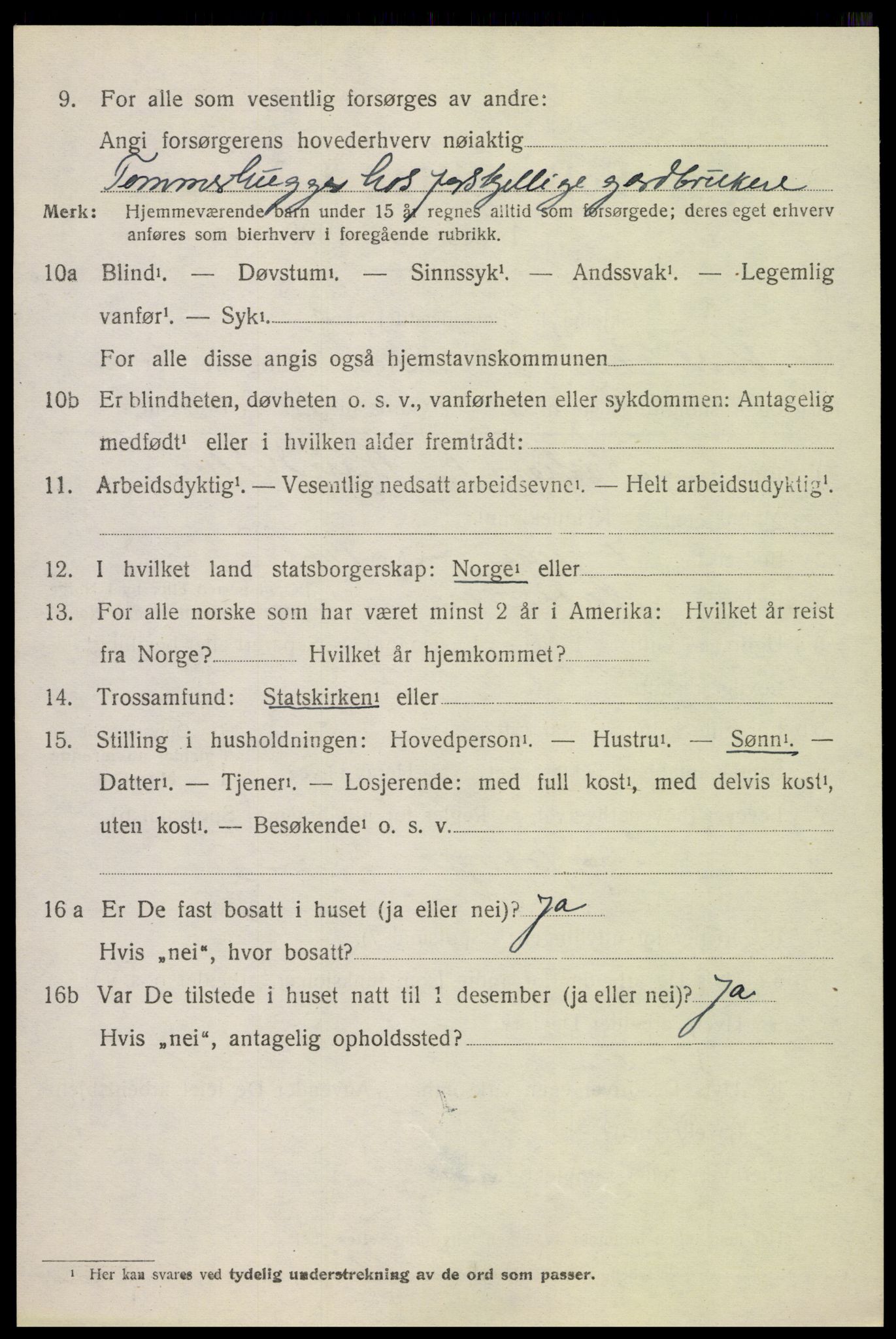 SAH, 1920 census for Nord-Fron, 1920, p. 2679