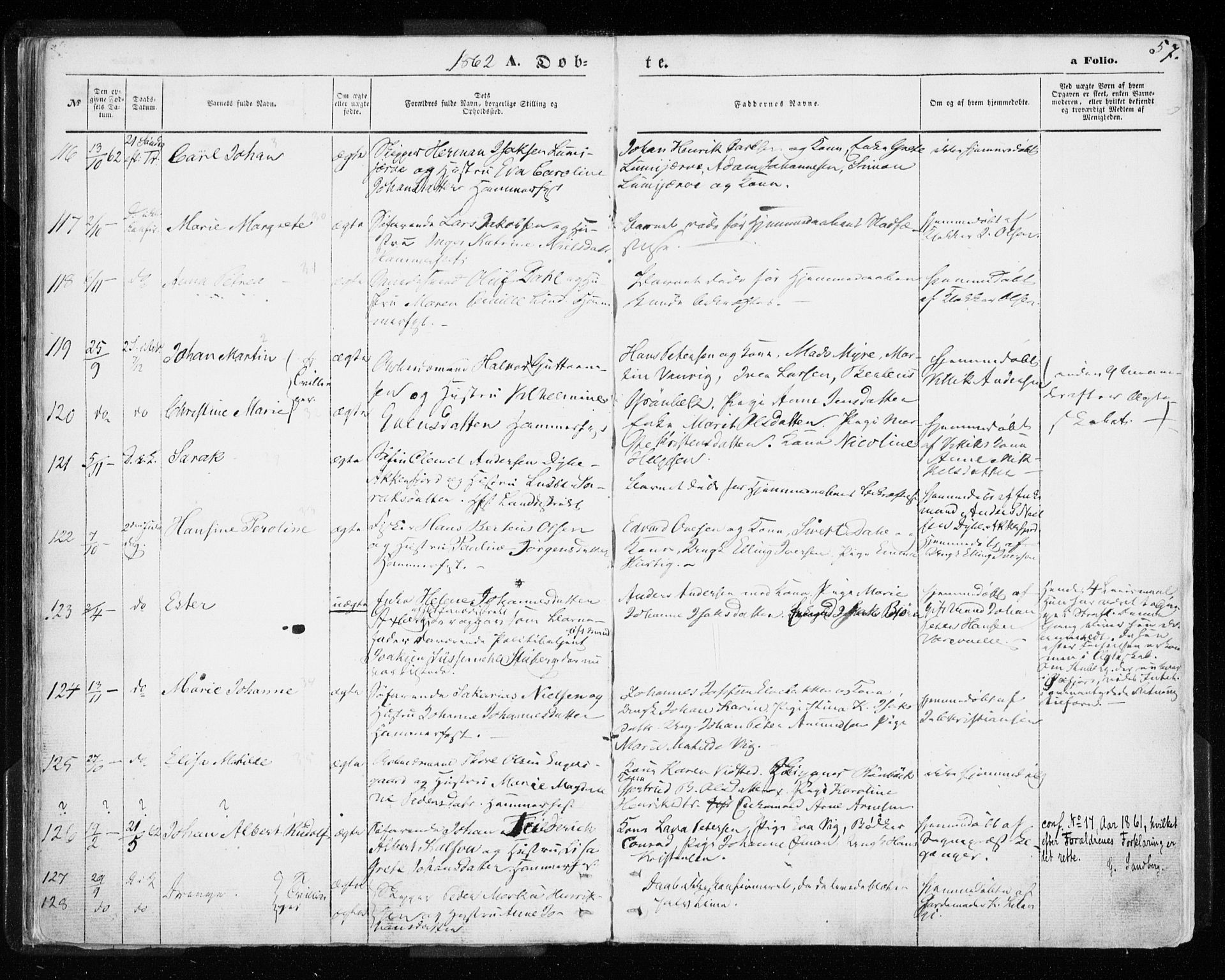 Hammerfest sokneprestkontor, SATØ/S-1347/H/Ha/L0005.kirke: Parish register (official) no. 5, 1857-1869, p. 57