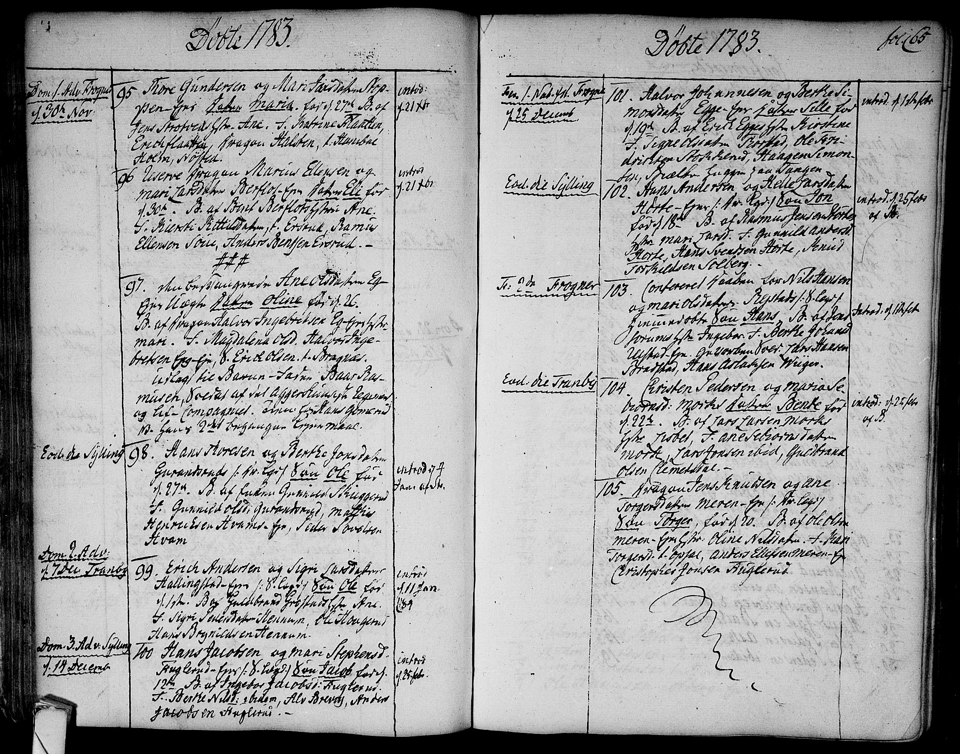 Lier kirkebøker, AV/SAKO-A-230/F/Fa/L0006: Parish register (official) no. I 6, 1777-1794, p. 65
