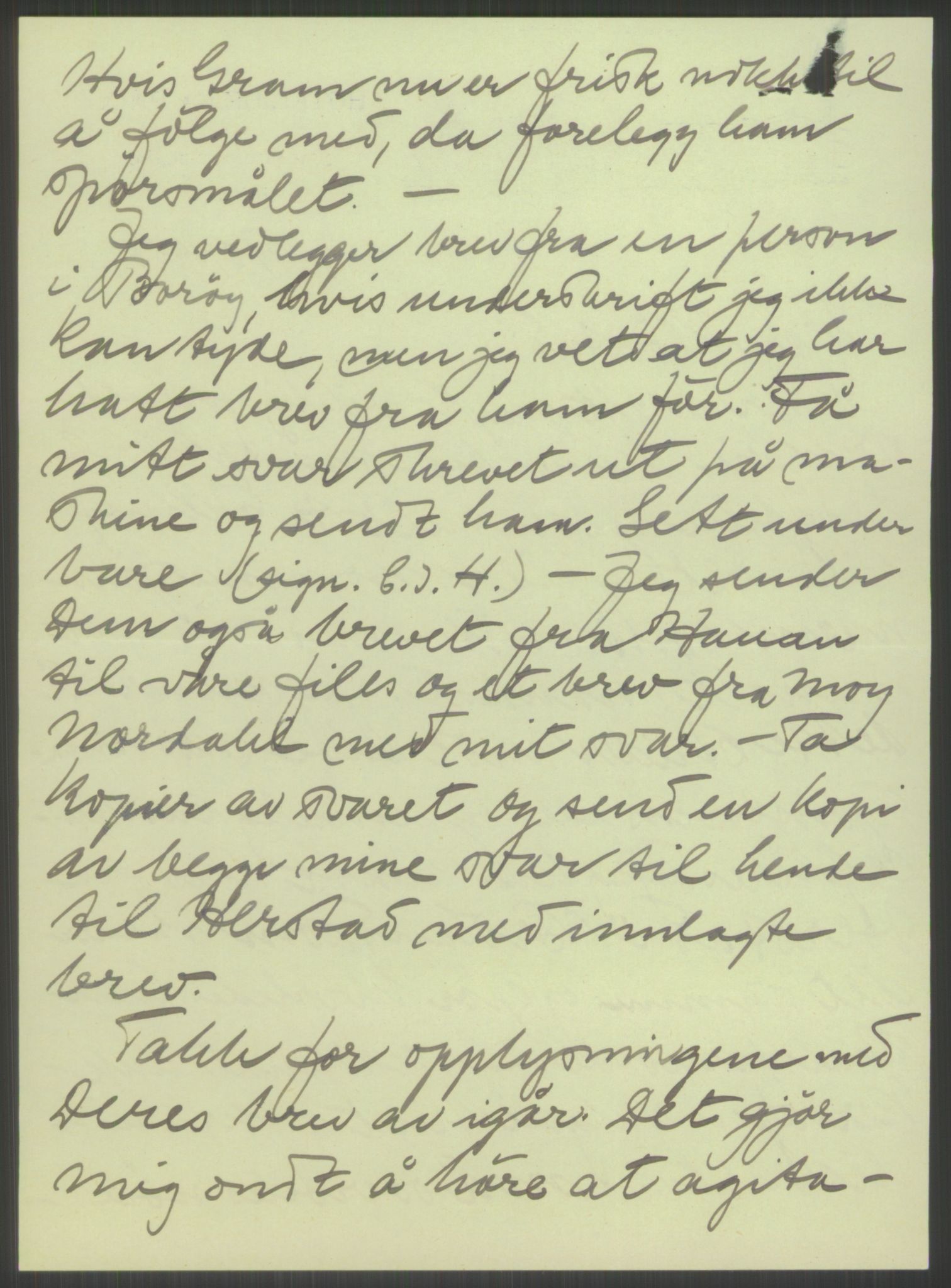 Høyres Hovedorganisasjon, AV/RA-PA-0583/1/D/Dd/L0129: 19 Generalsekretæren, 1953-1964, p. 52