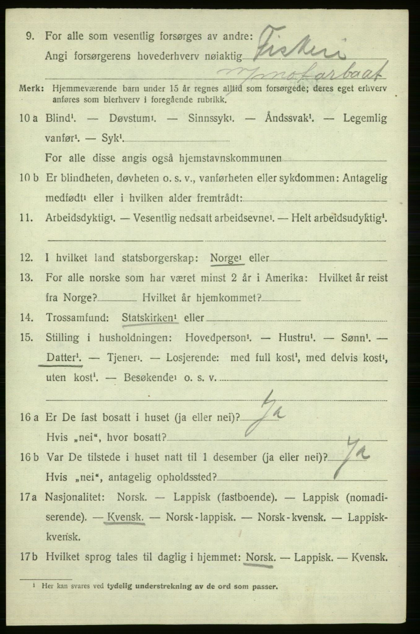 SATØ, 1920 census for Berlevåg, 1920, p. 1660